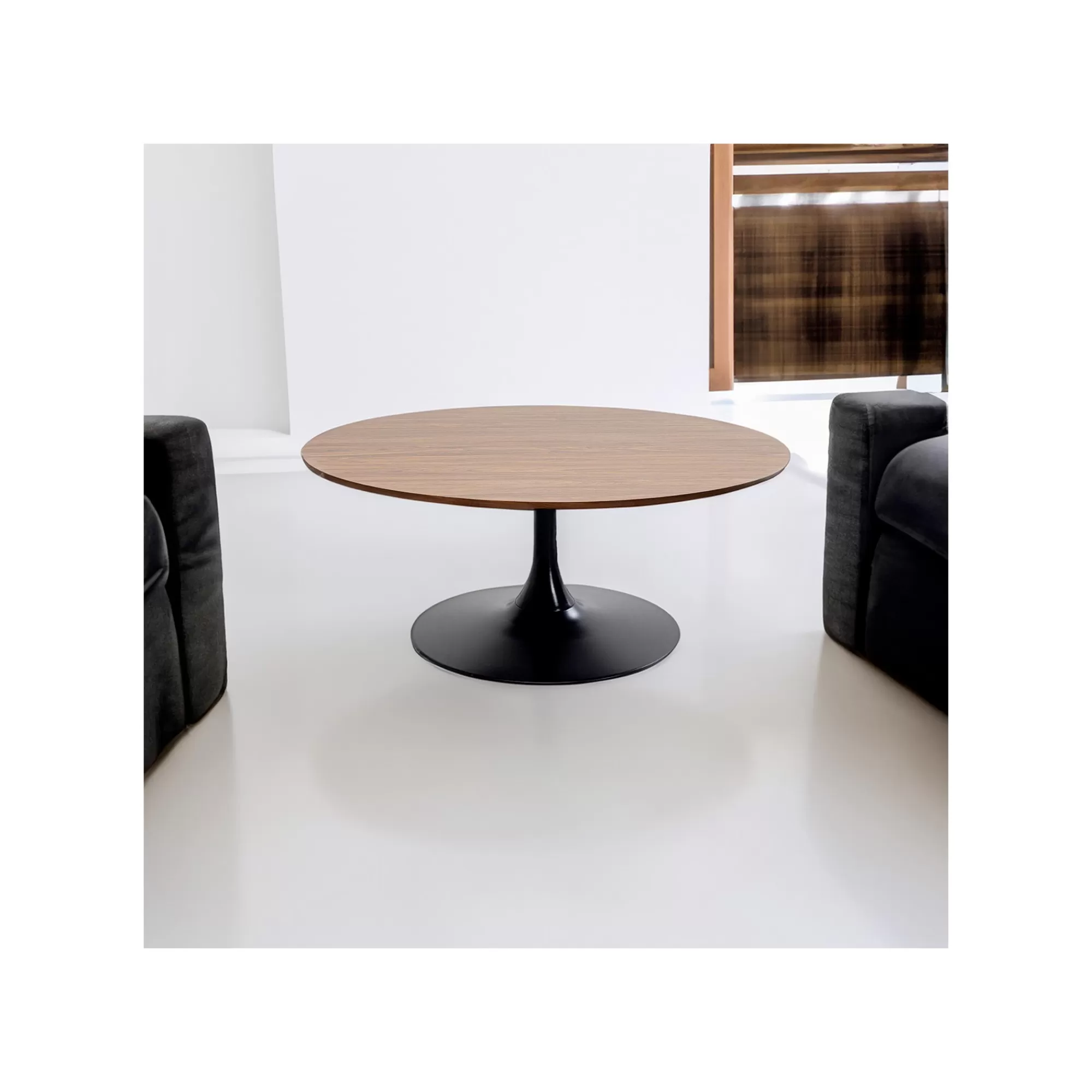 KARE Design Table Basse Schickeria 110cm Noyer Et Noire ^ Table Basse