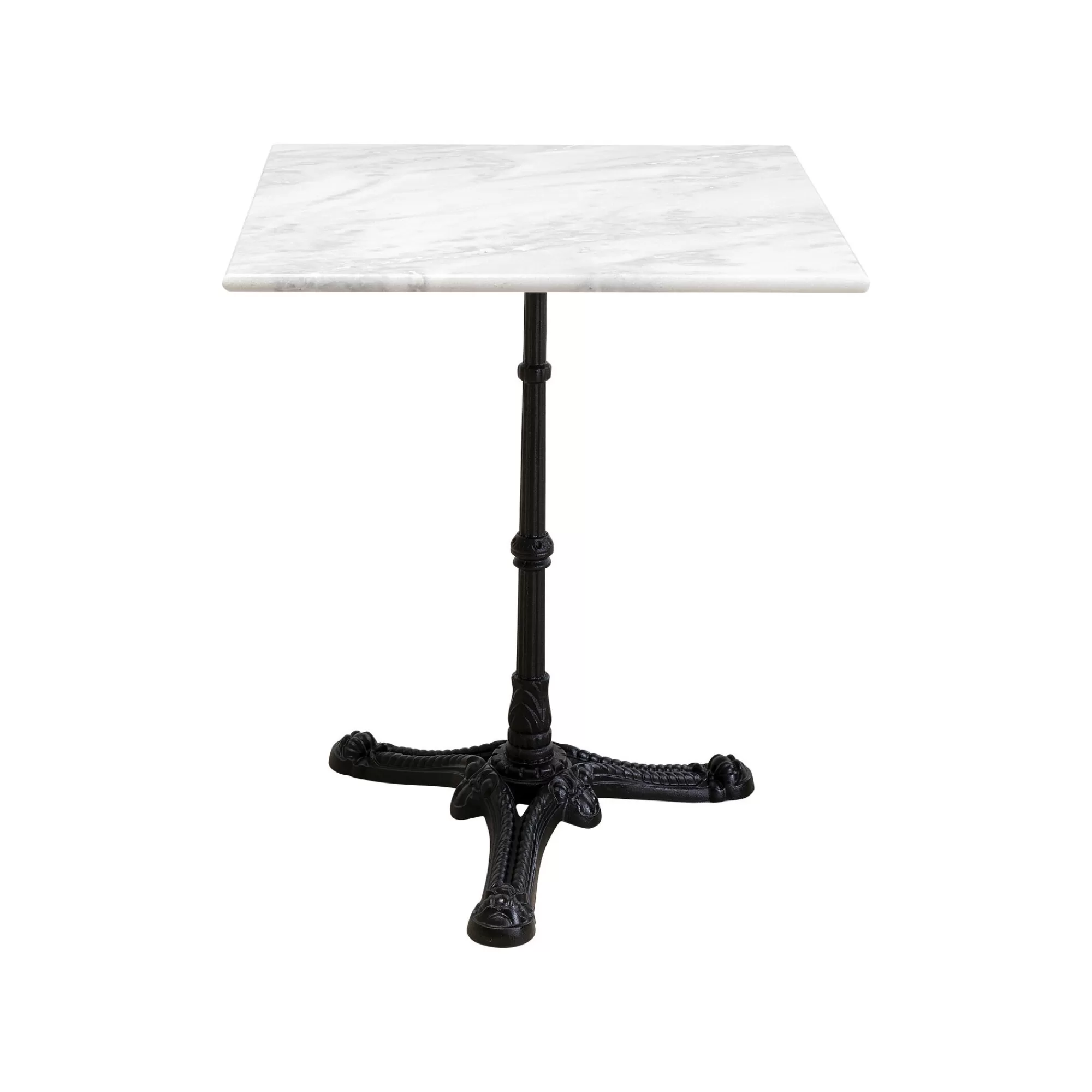 KARE Design Table Bistrot Carrée 60x60cm Marbre Blanc ^ Table