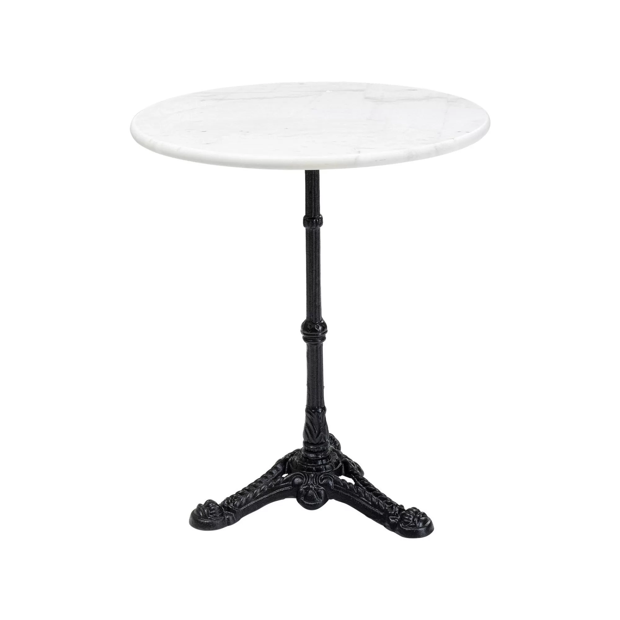 KARE Design Table Bistrot Ronde 60cm Marbre Blanc ^ Table