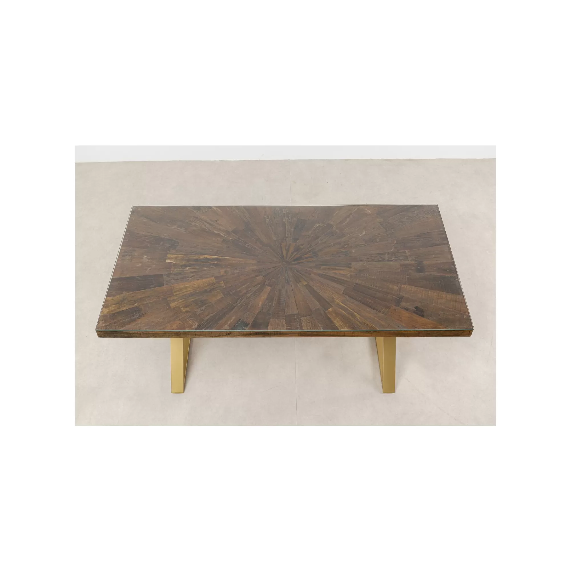 KARE Design Table Conley Cross 180x90cm Pieds Laiton ^ Table