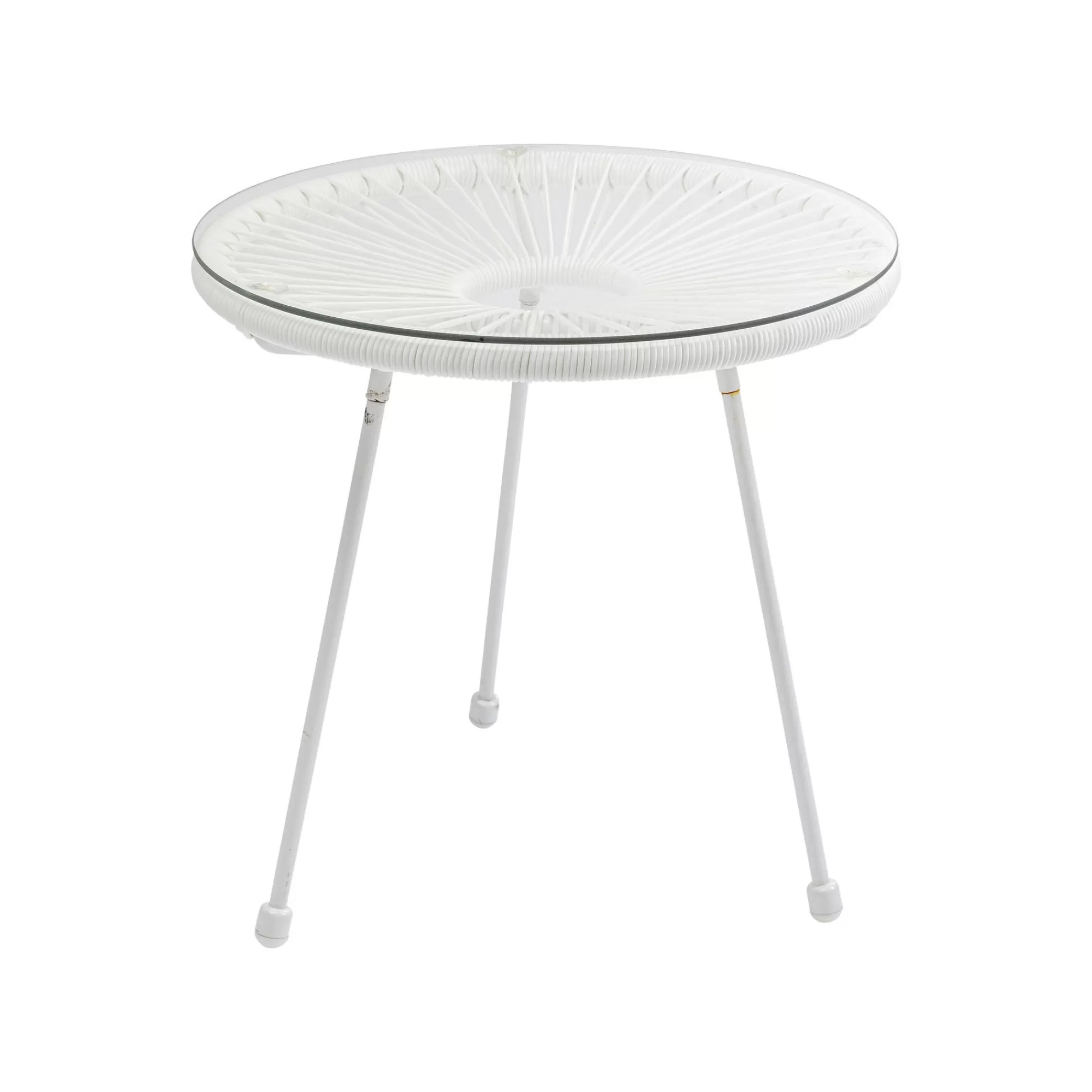 KARE Design Table D'appoint Acapulco 50cm Blanche ^ Table D'Appoint & De Chevet