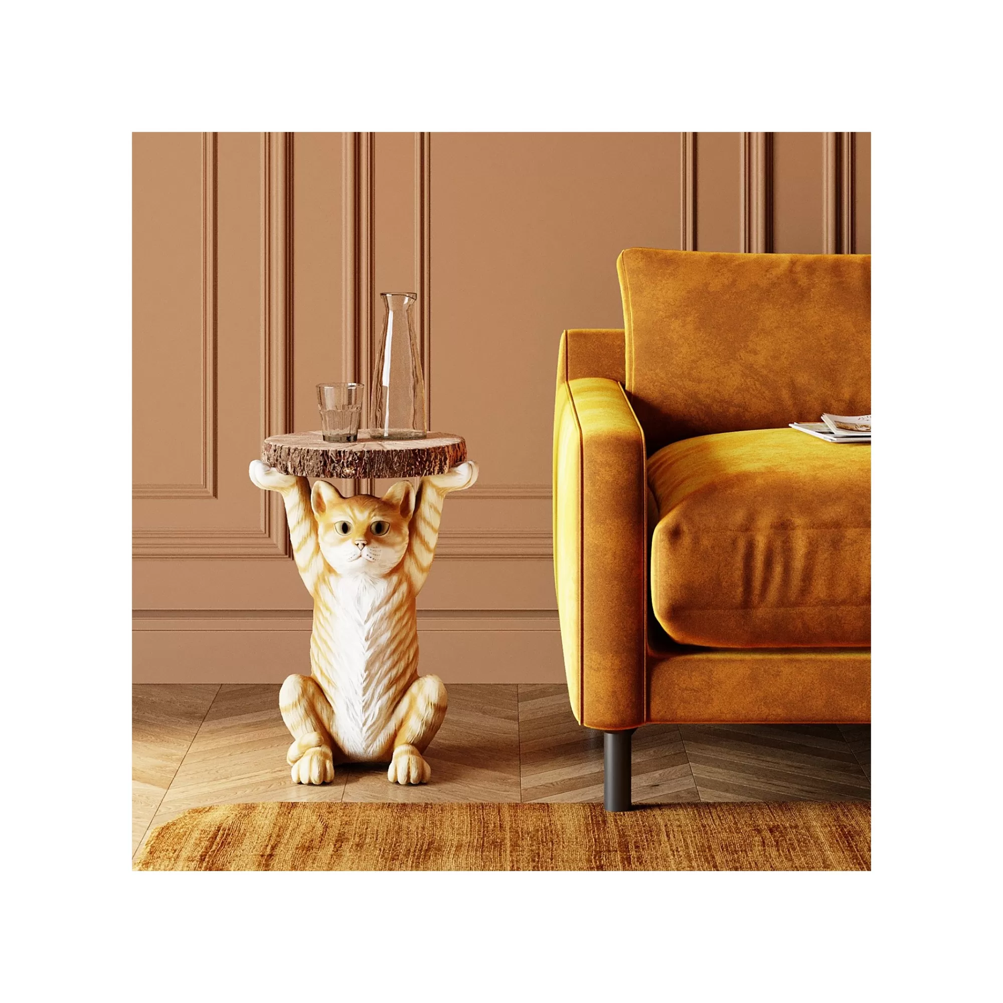 KARE Design Table D'appoint Animal Chat ^ Table D'Appoint & De Chevet