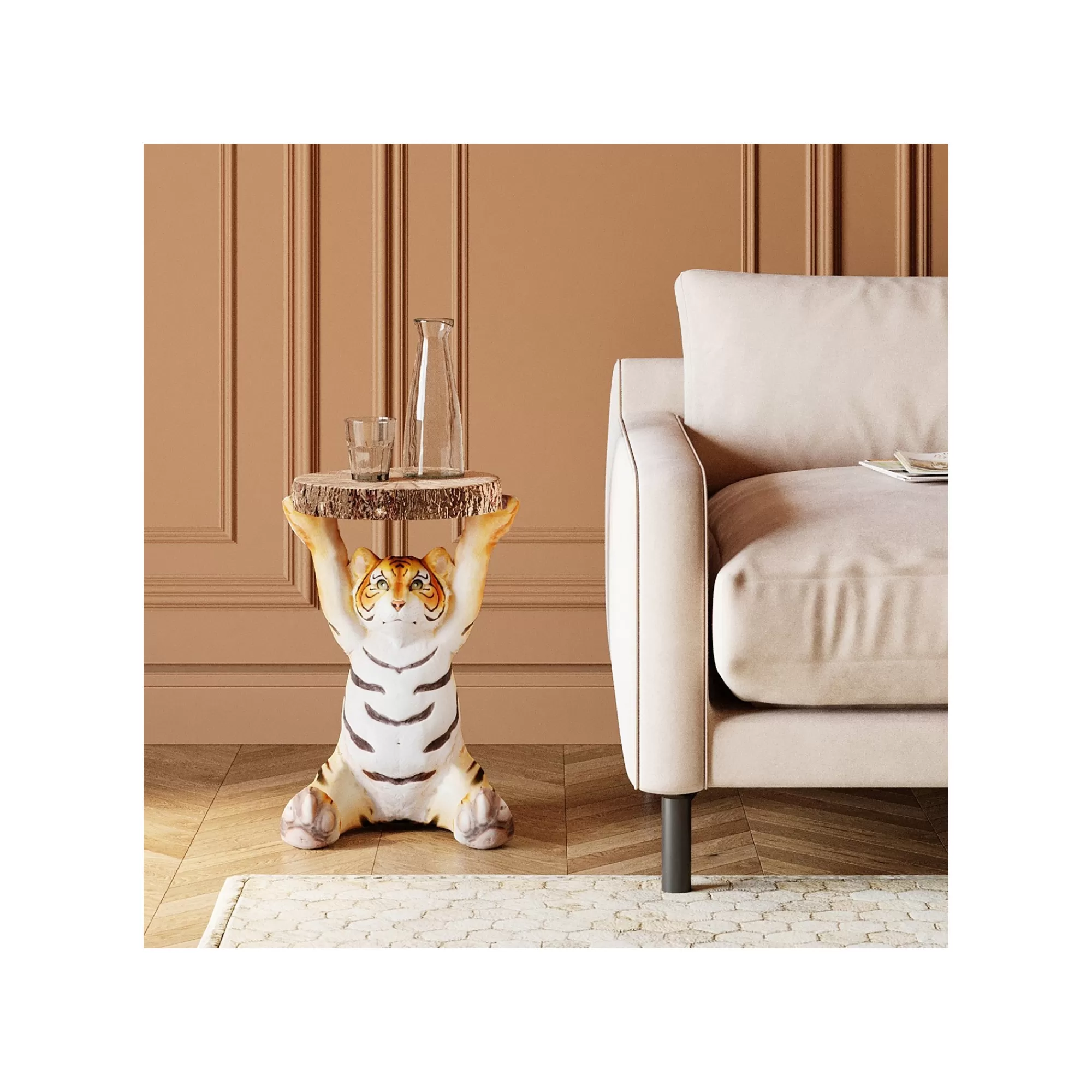 KARE Design Table D'appoint Animal Tigre ^ Table D'Appoint & De Chevet