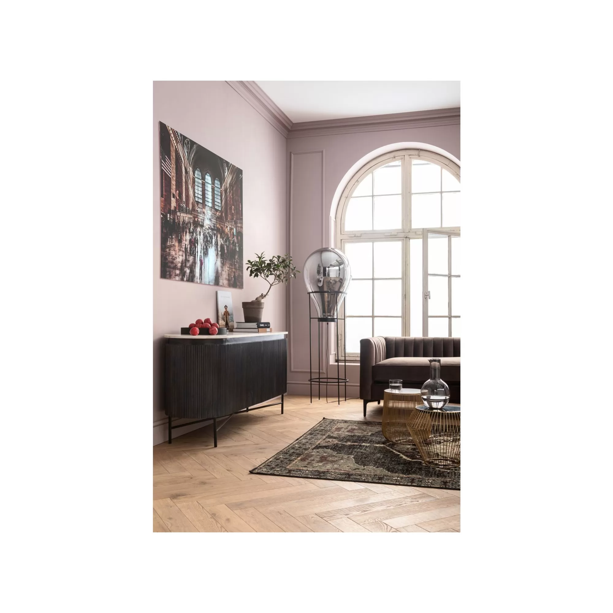 KARE Design Table D'appoint Beam Dorée Marbre Blanc 32cm ^ Table D'Appoint & De Chevet