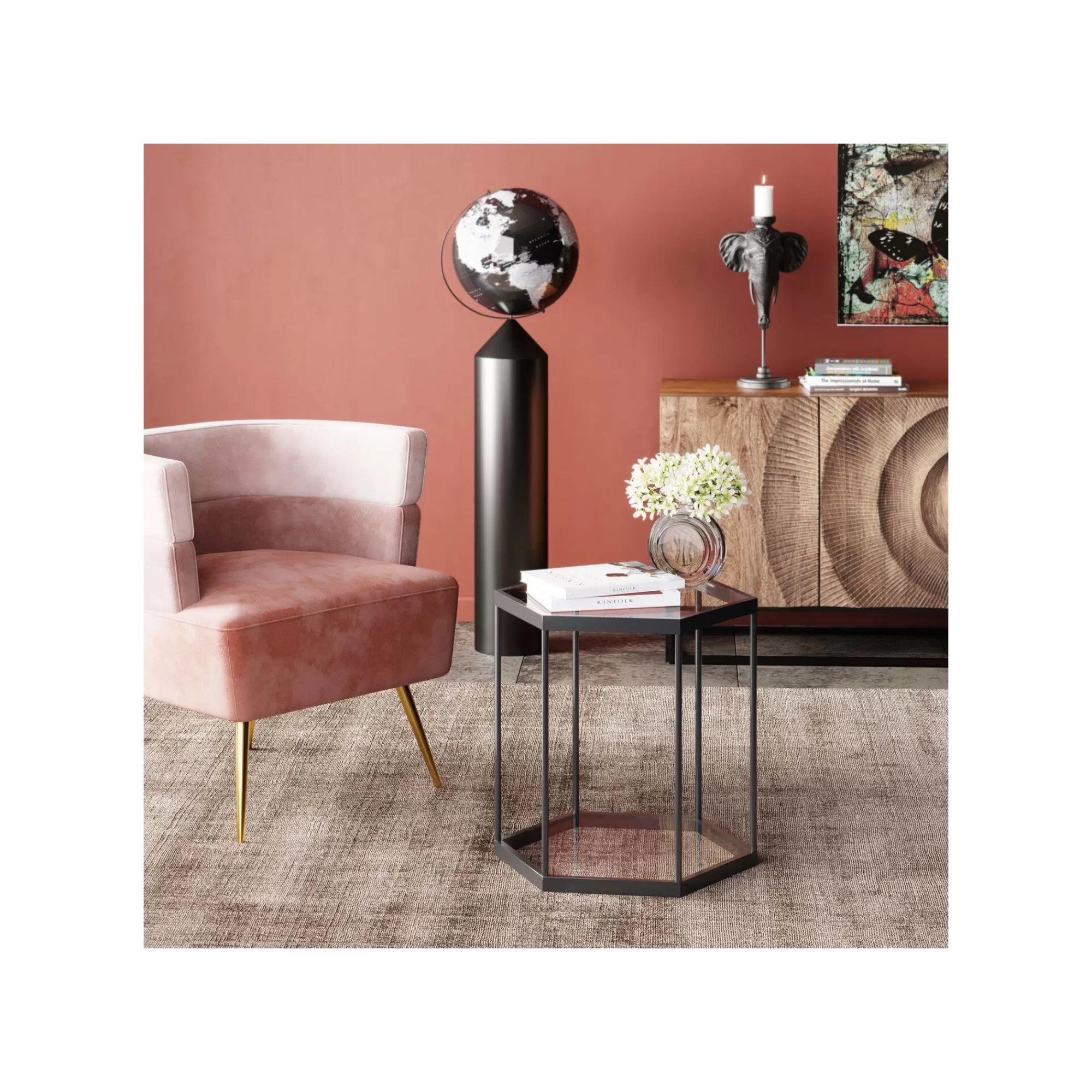 KARE Design Table D'appoint Comb Noire ^ Table D'Appoint & De Chevet