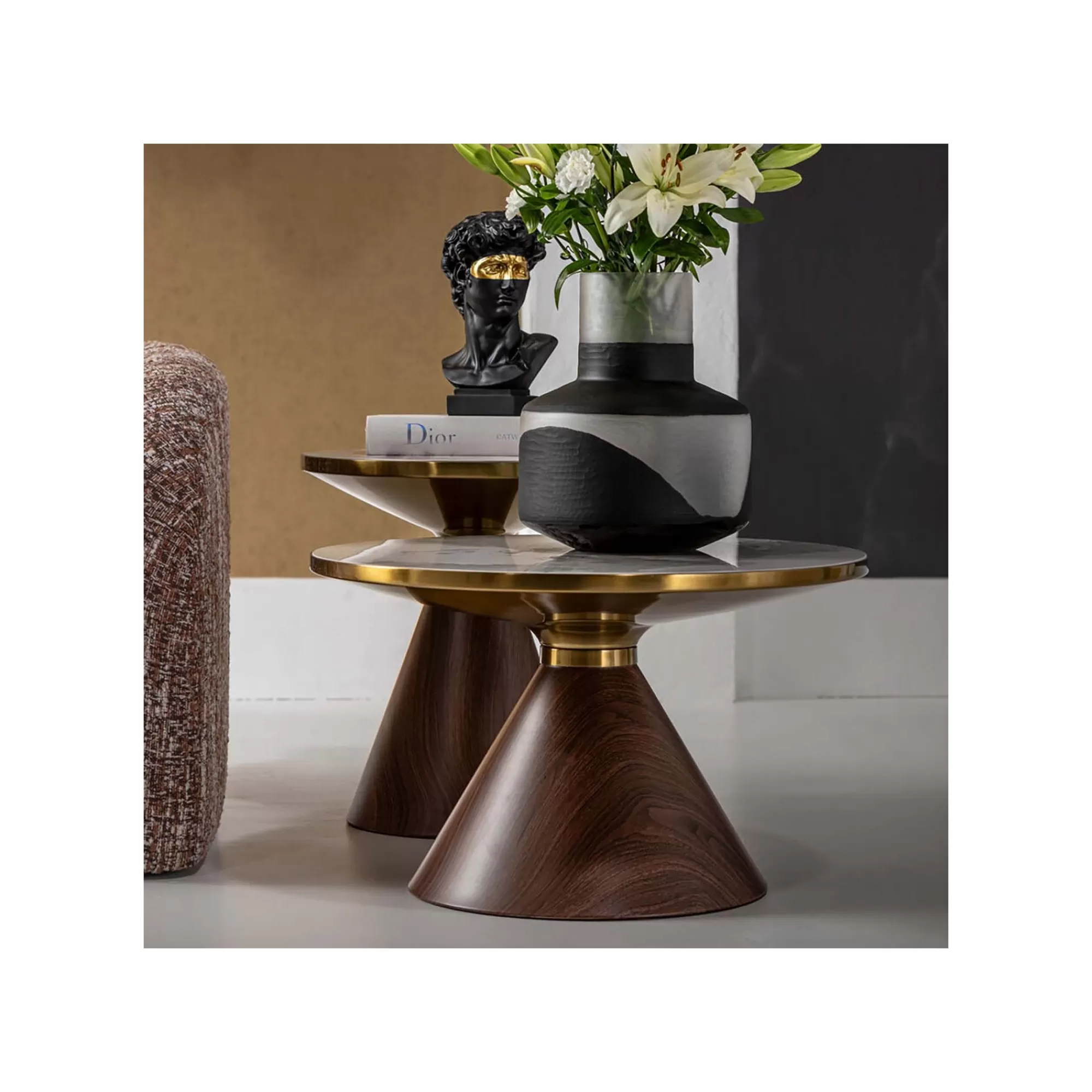 KARE Design Table D'appoint Cono Céramique 50cm ^ Table D'Appoint & De Chevet