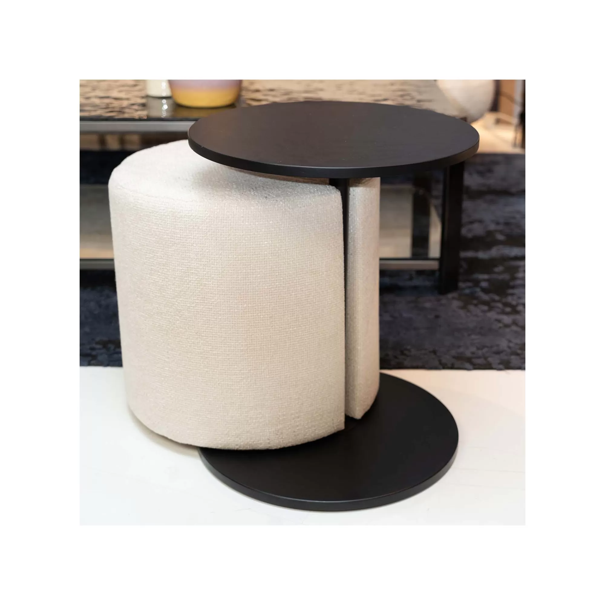 KARE Design Table D'appoint Et Tabouret Better Together ^ Tabouret & Pouf | Table D'Appoint & De Chevet