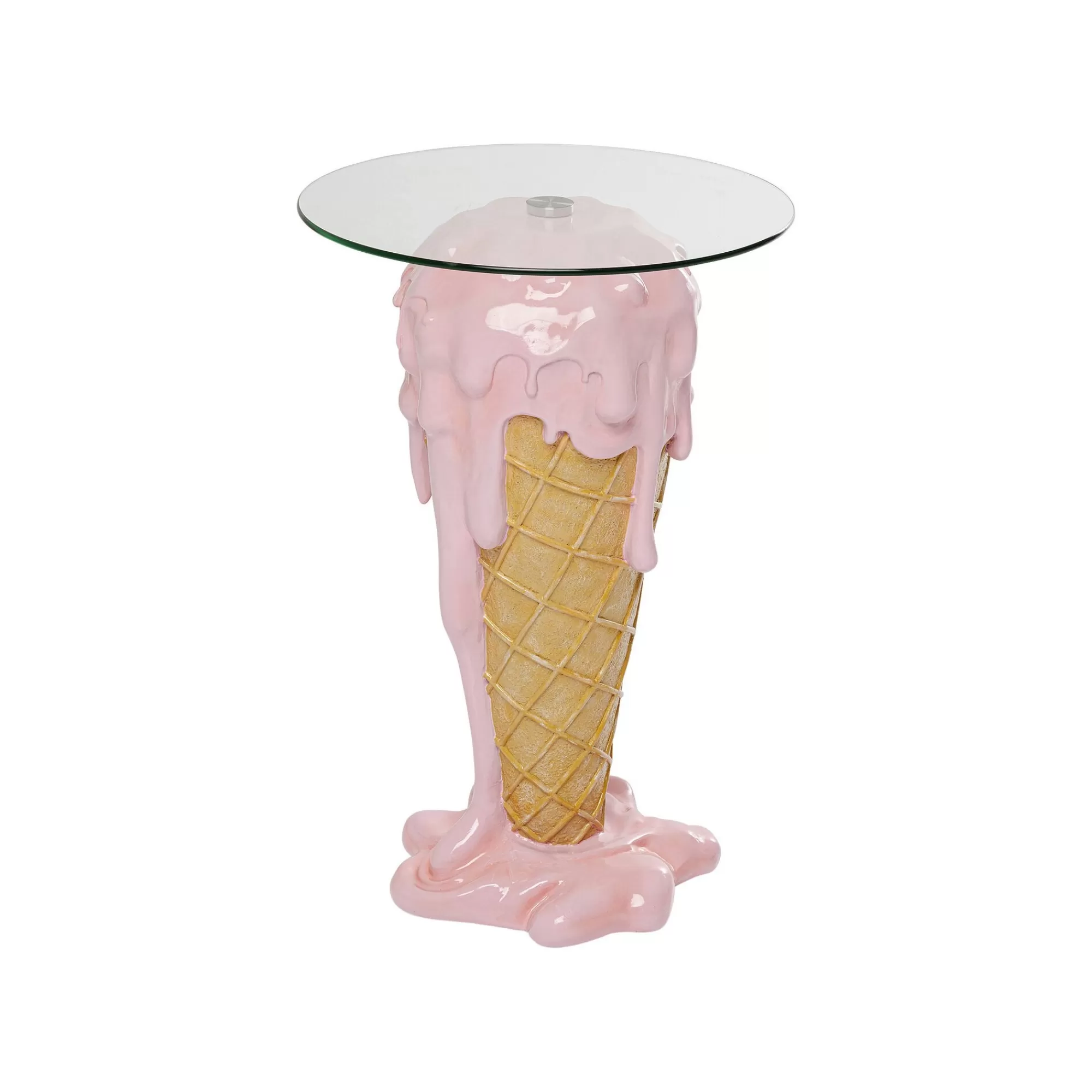 KARE Design Table D'appoint Glace Rose 48cm ^ Table D'Appoint & De Chevet