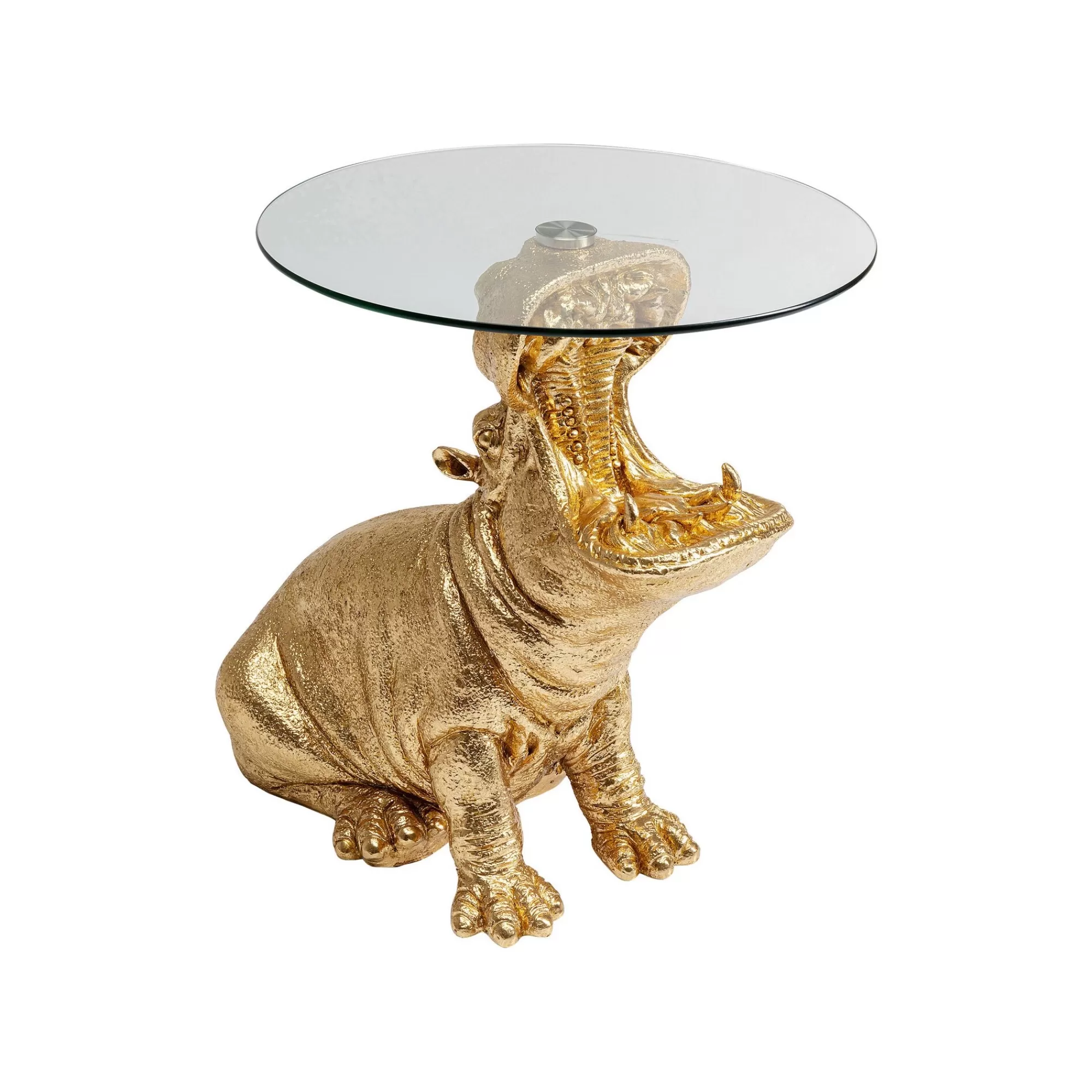 KARE Design Table D'appoint Hippopotame Doré ^ Table D'Appoint & De Chevet