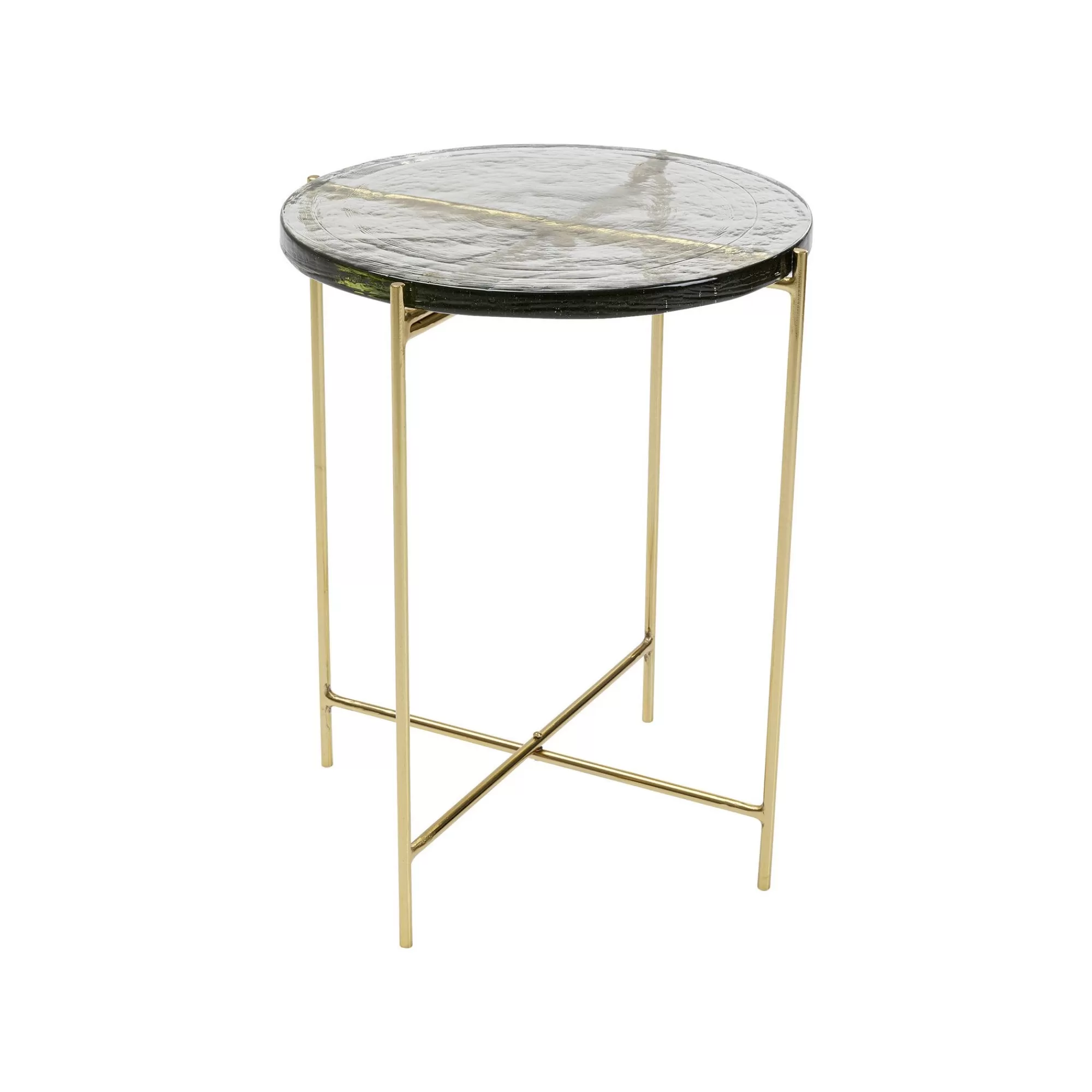 KARE Design Table D'appoint Ice 40cm Pieds Dorés ^ Table D'Appoint & De Chevet