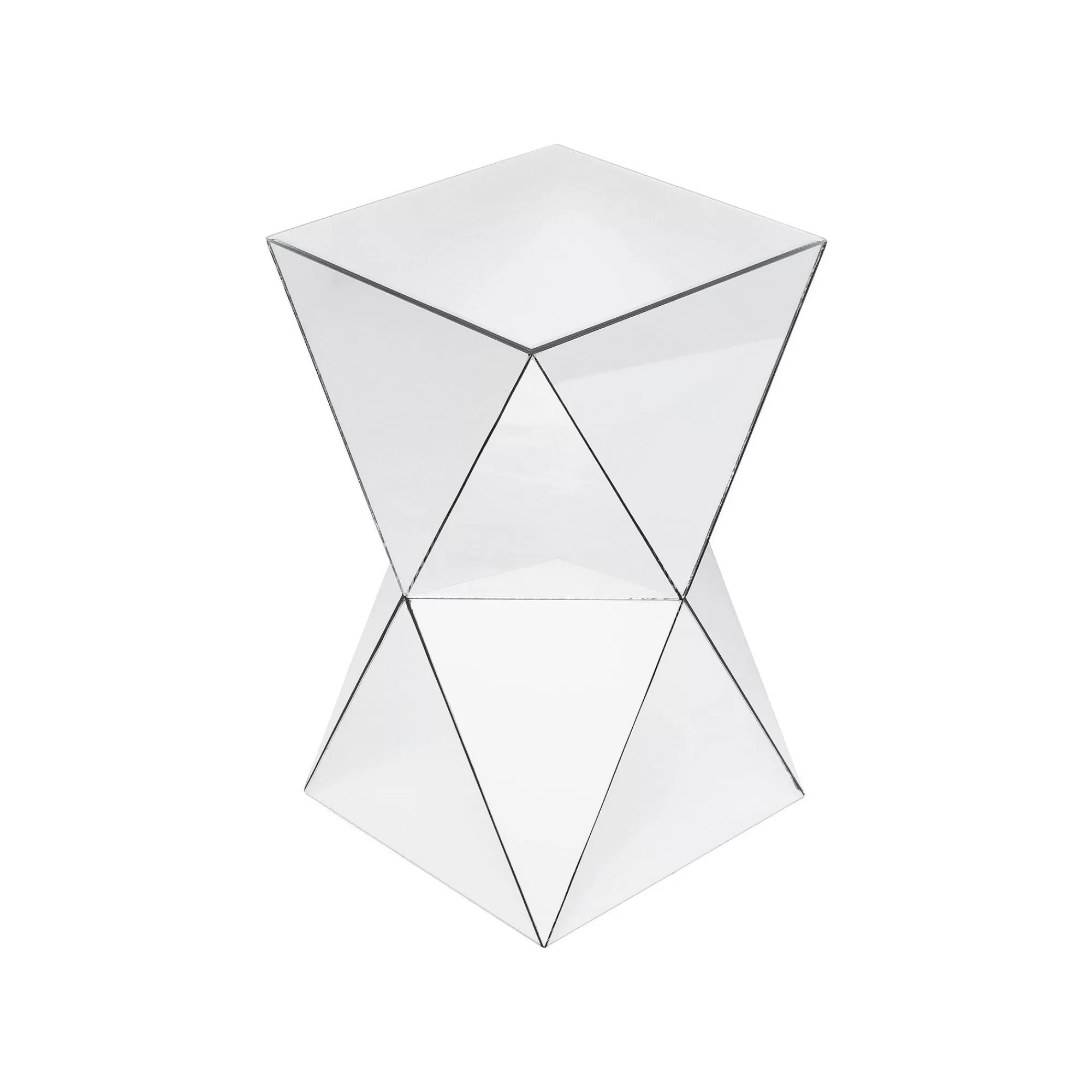 KARE Design Table D'appoint Luxury Triangle Argent ^ Table D'Appoint & De Chevet