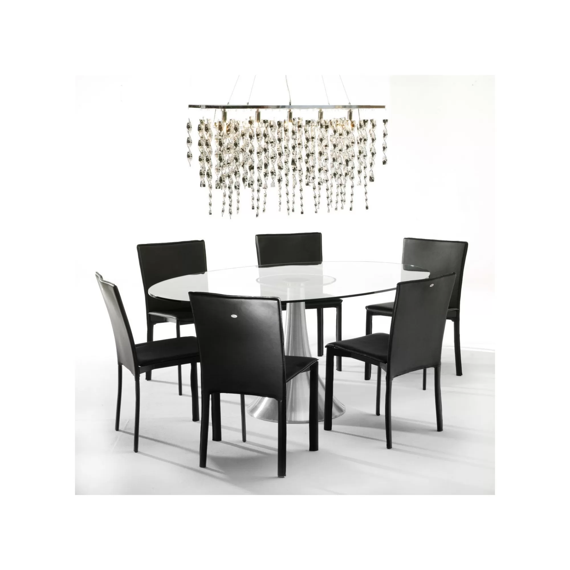 KARE Design Table En Verre Grande Possibilita 180x120cm Chromée Et Verre ^ Table
