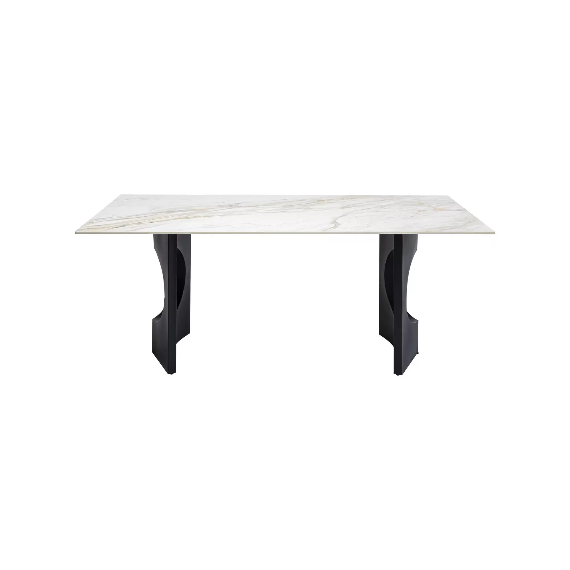 KARE Design Table Eternity Oho Blanche Et Noire 180x90cm ^ Table