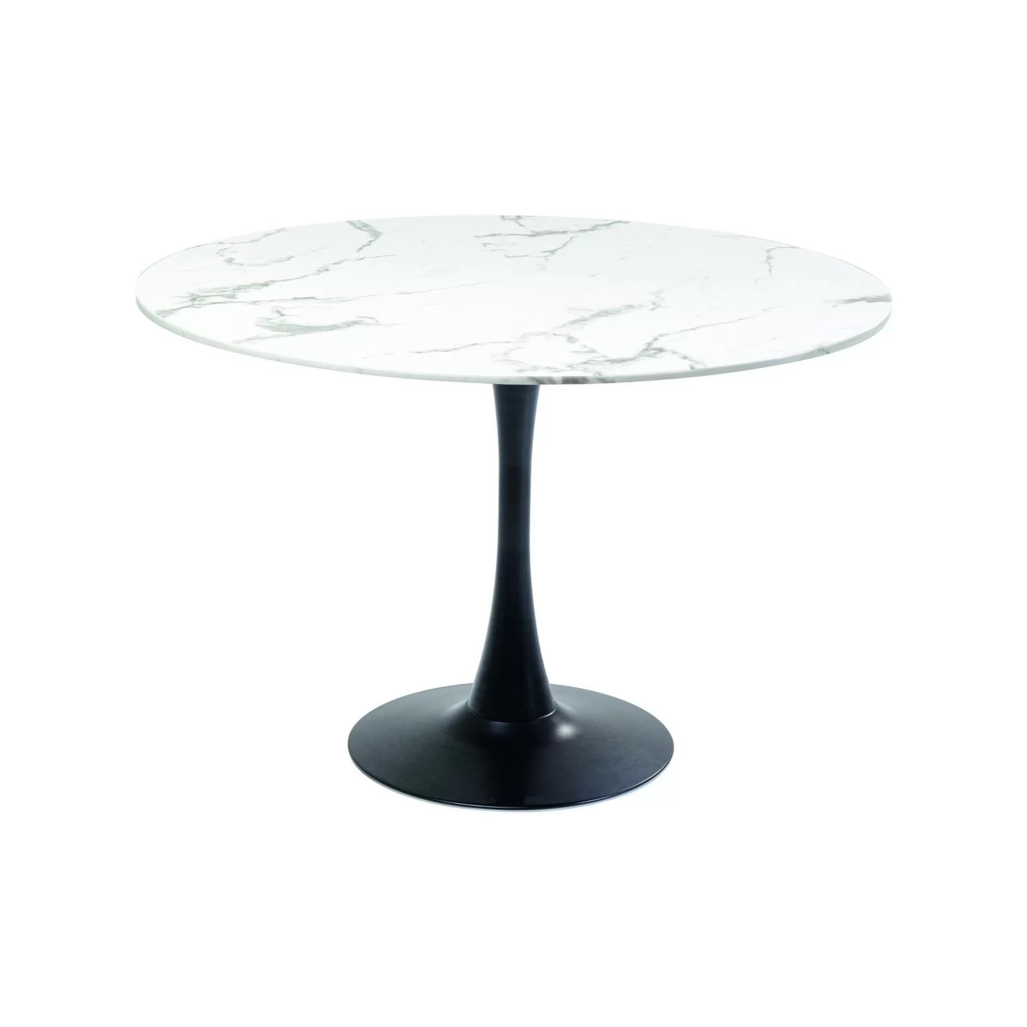 KARE Design Table Schickeria 110cm Effet Marbre Blanc Et Noire ^ Table