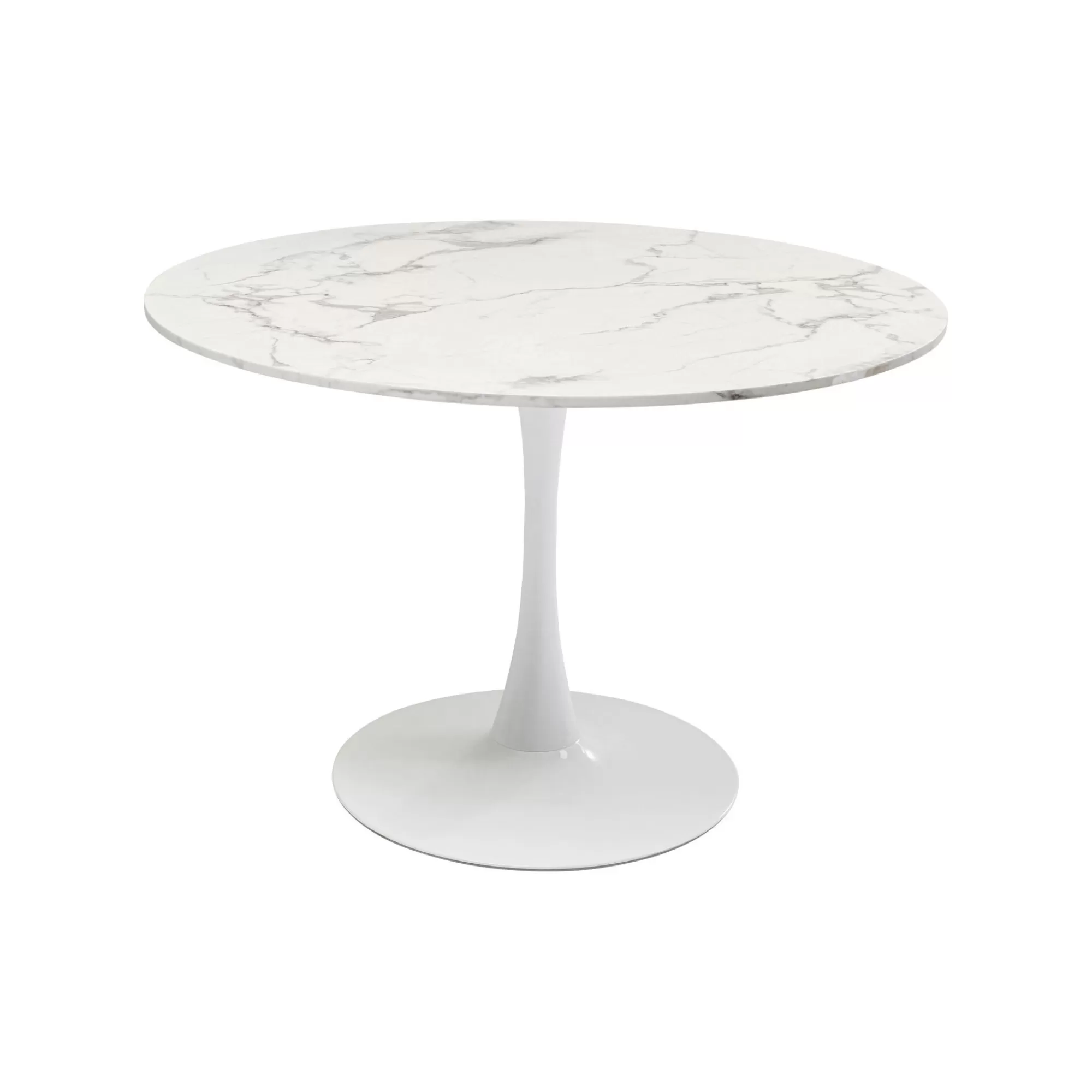 KARE Design Table Schickeria 110cm Effet Marbre Blanc ^ Table