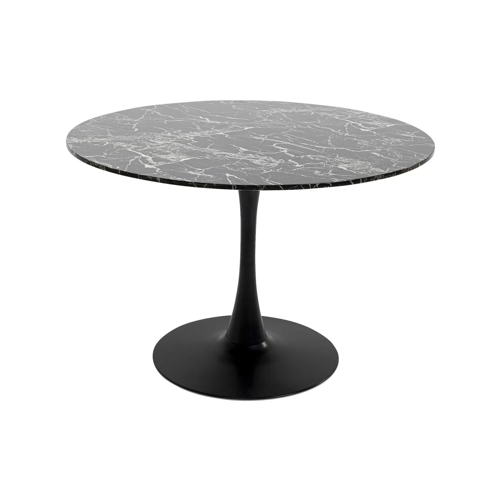 KARE Design Table Schickeria 110cm Effet Marbre Noir ^ Table