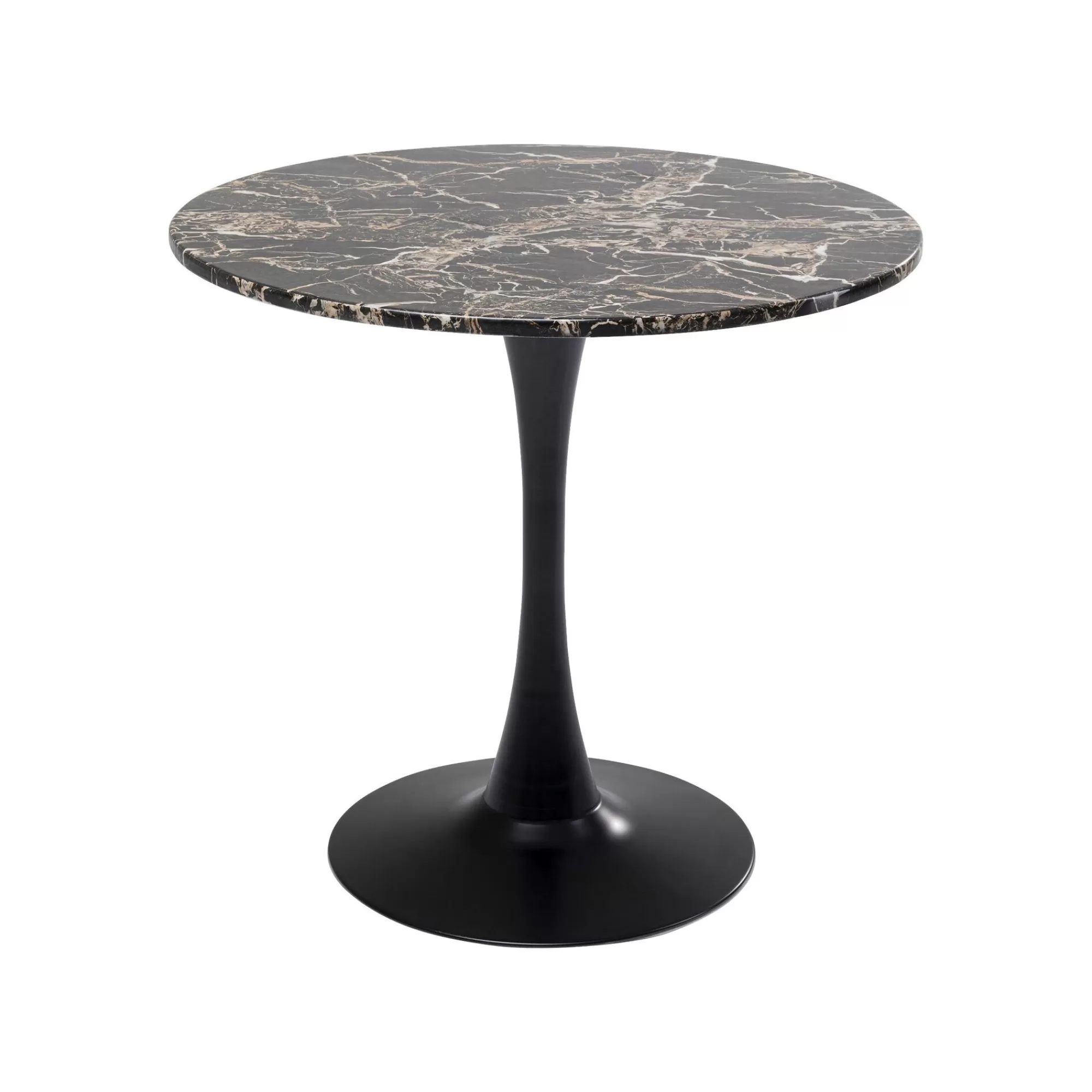 KARE Design Table Schickeria 80cm Effet Marbre Noir ^ Table