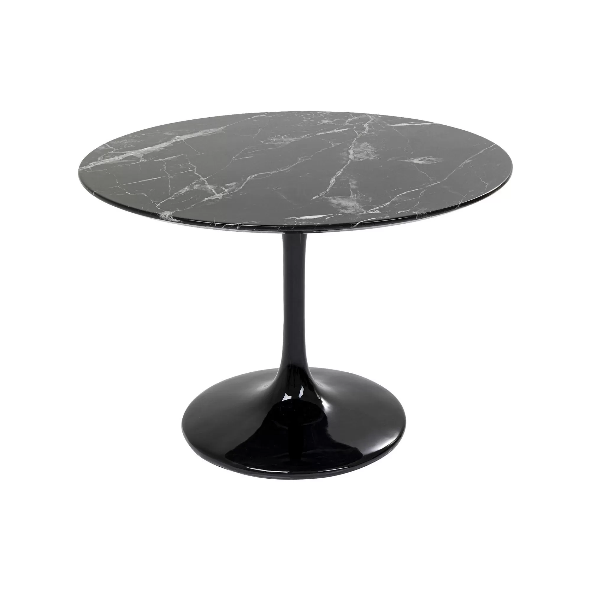 KARE Design Table Solo 110cm Effet Marbre Noir ^ Table