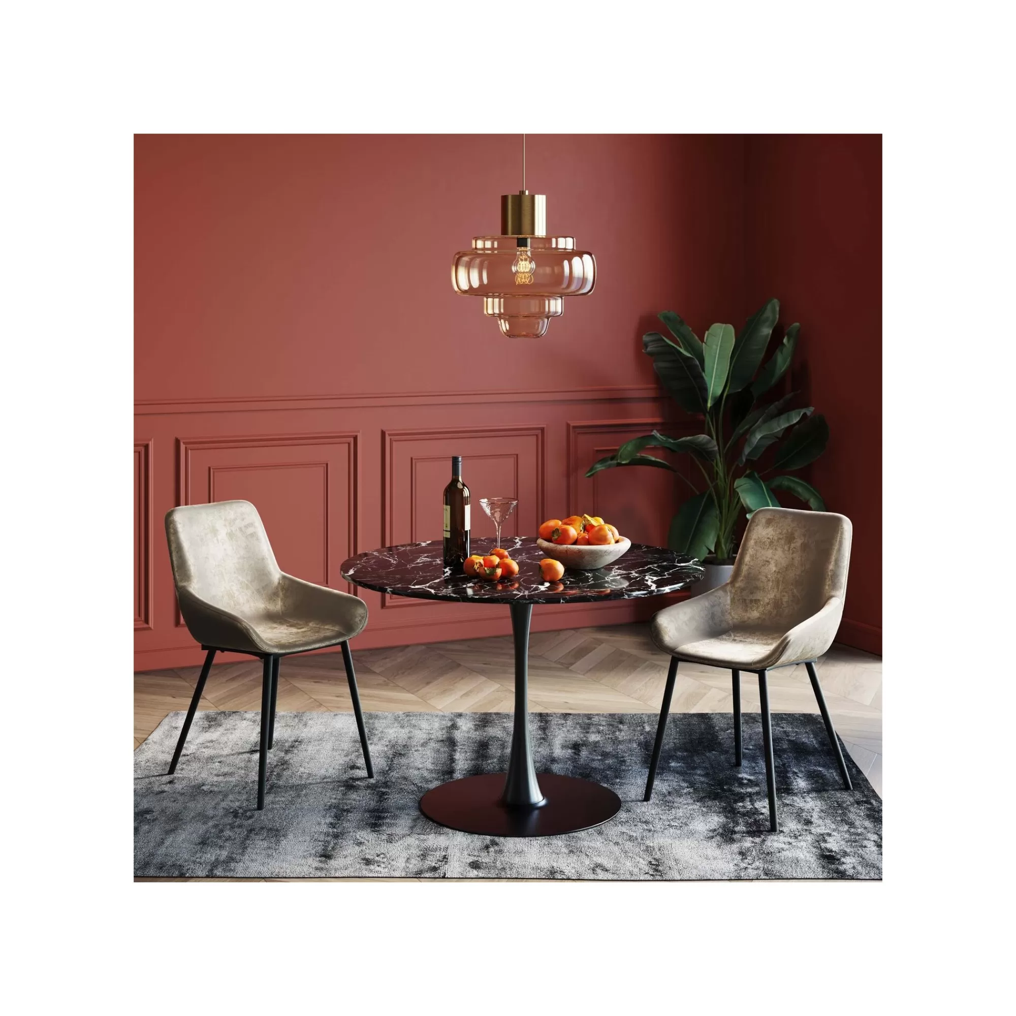 KARE Design Table Veneto Noire 110cm ^ Table