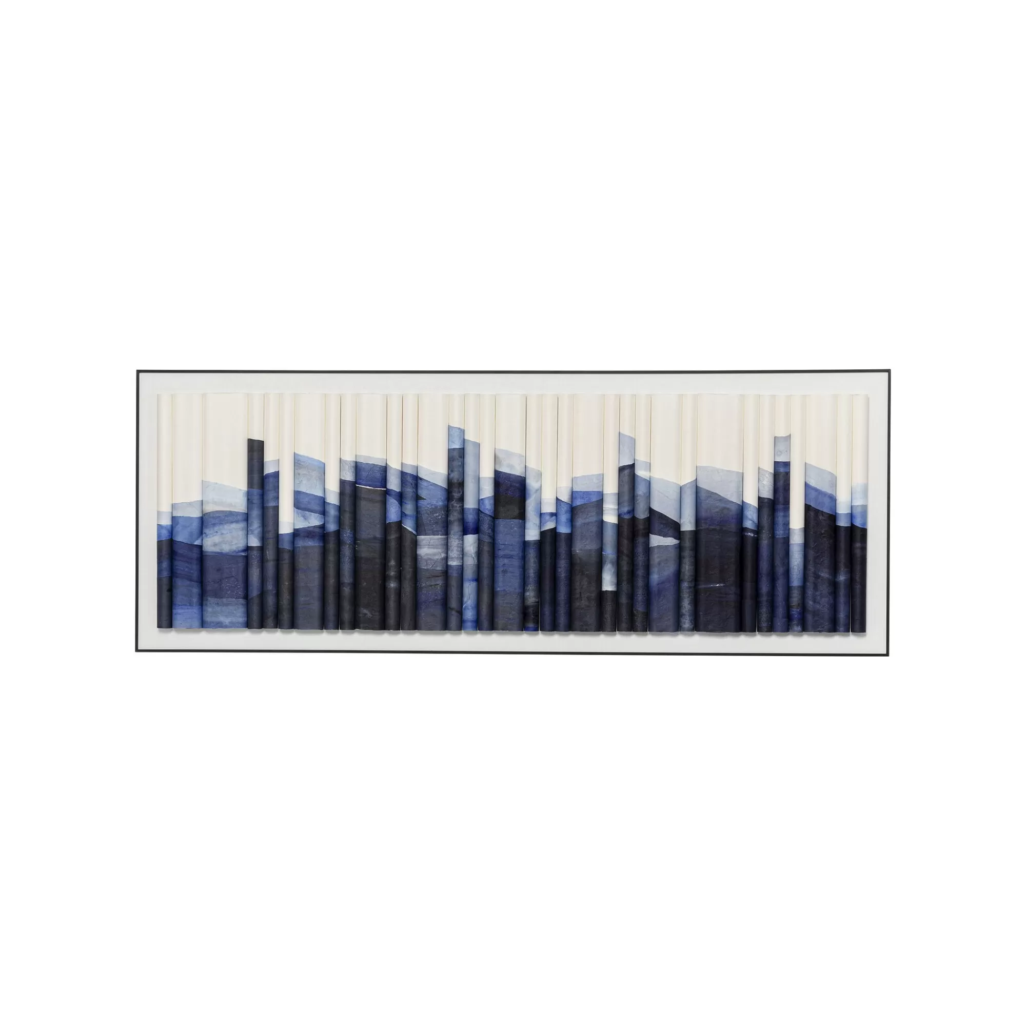 KARE Design Tableau 3D Shadow Skyline Bleu 160x60cm ^ Tableau