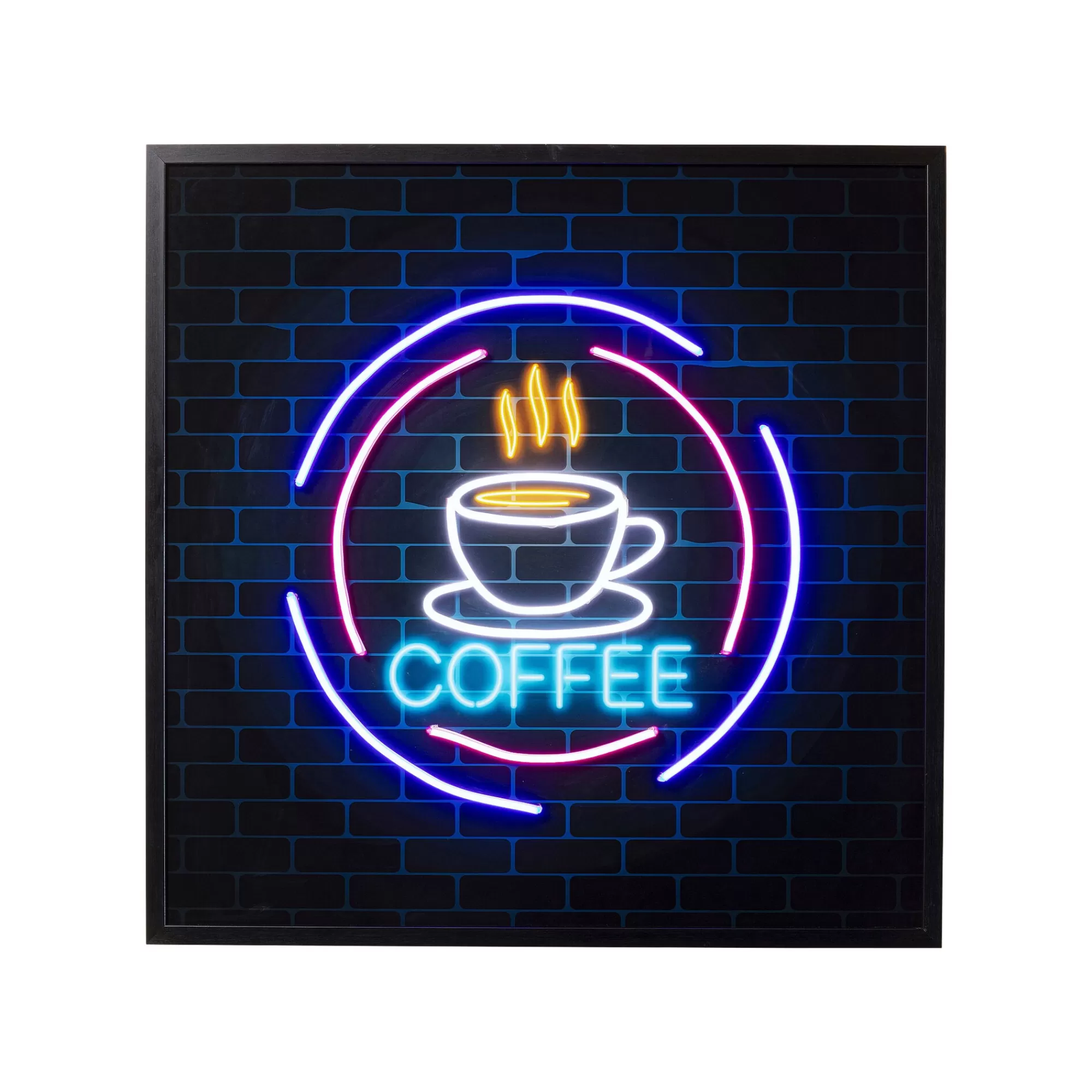 KARE Design Tableau Coffee LED 3D 80x80cm ^ Tableau