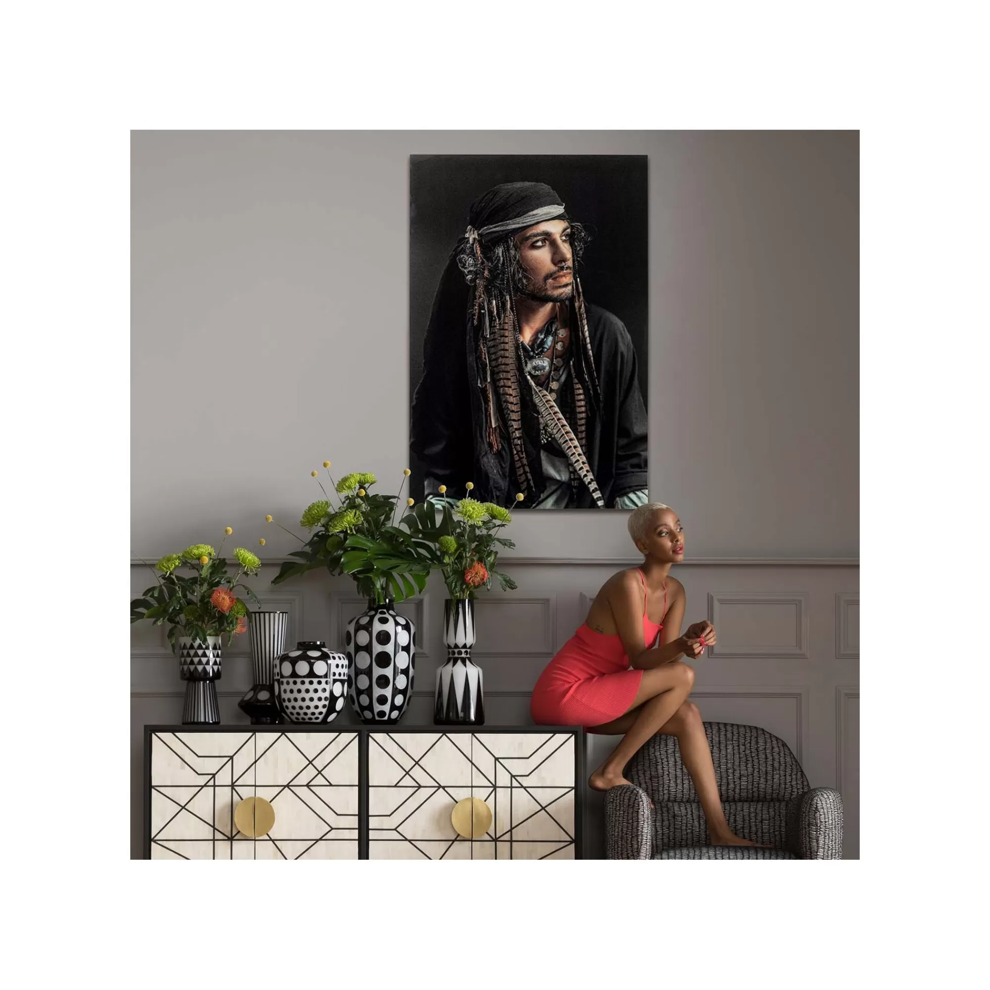 KARE Design Tableau En Verre Pirate 80x120cm ^ Tableau