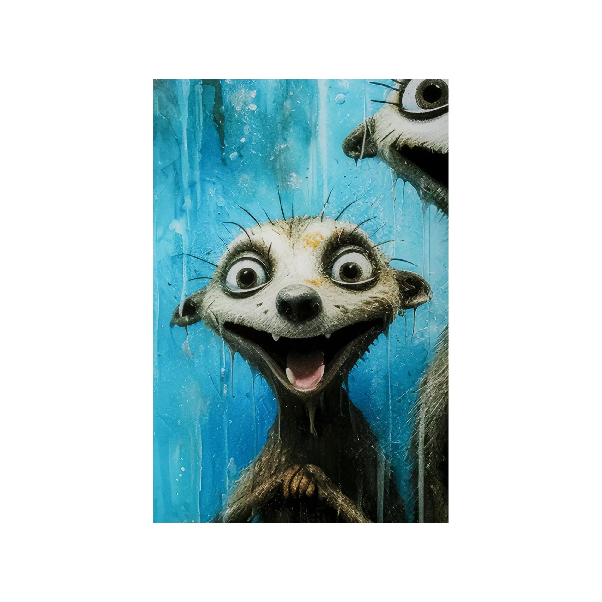 KARE Design Tableau En Verre Suricates 60x80cm ^ Tableau