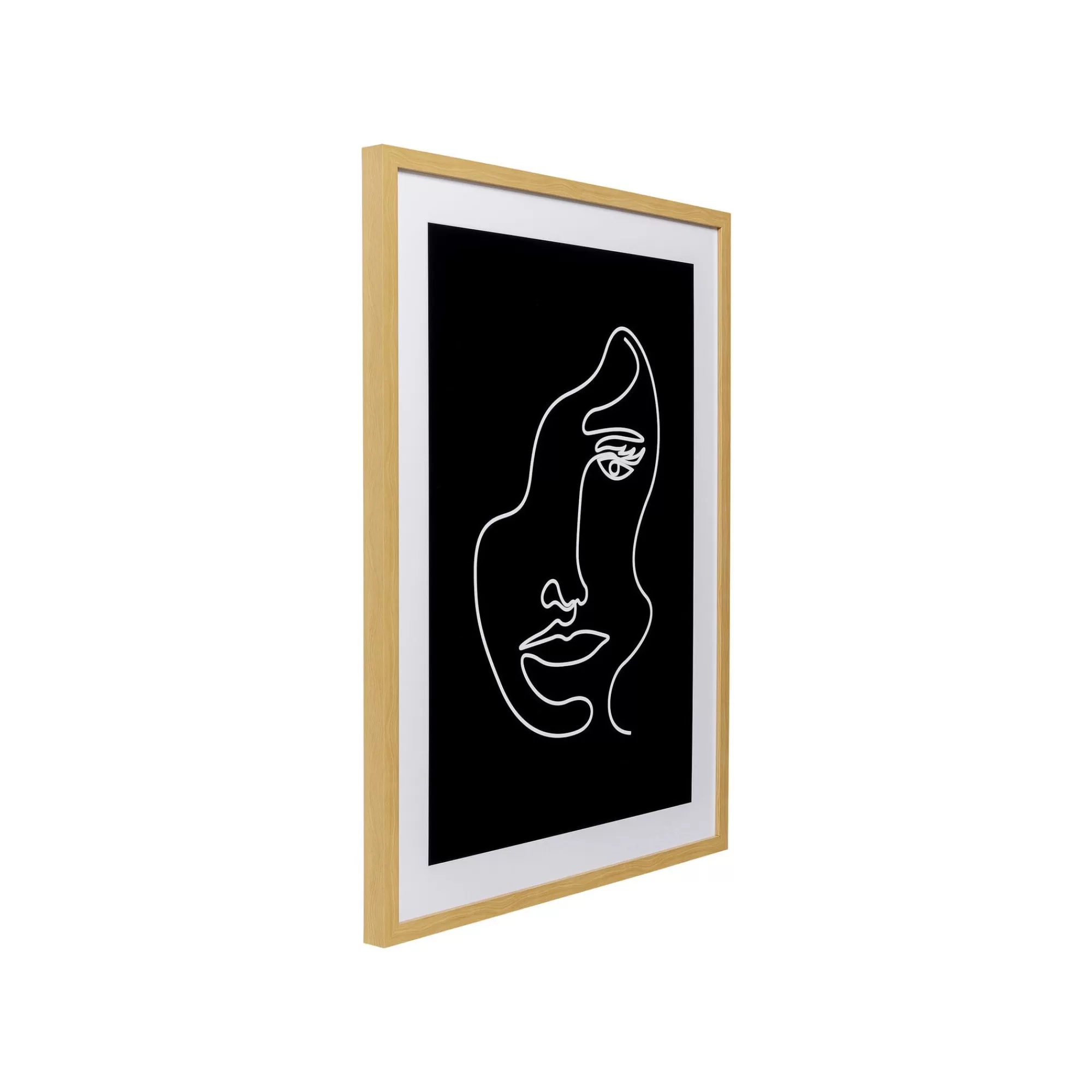 KARE Design Tableau Faccia Arte Noir Et Blanc Femme 60x80cm ^ Tableau