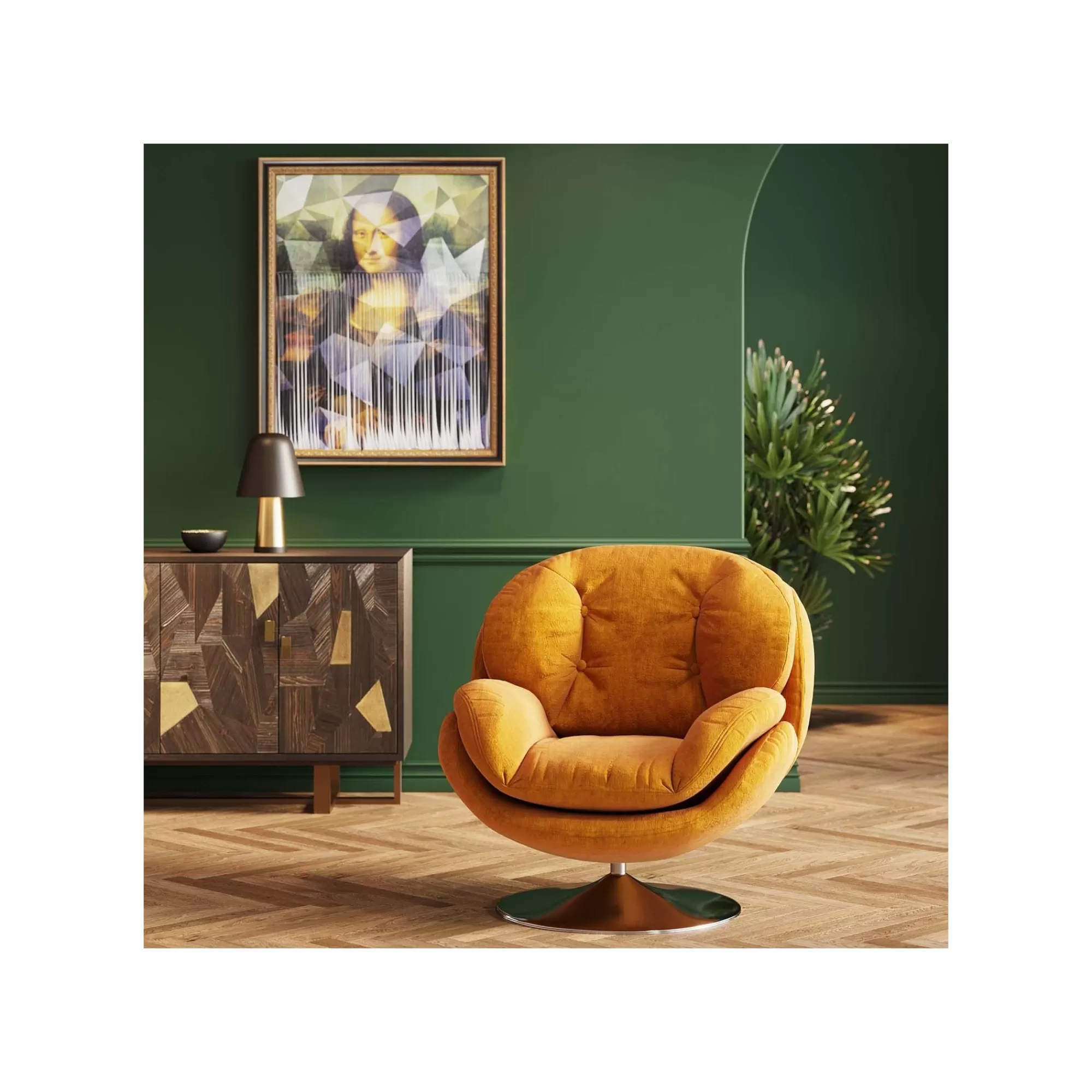 KARE Design Tableau Frame Ma­de­moi­selle Lisa 130x163cm ^ Tableau