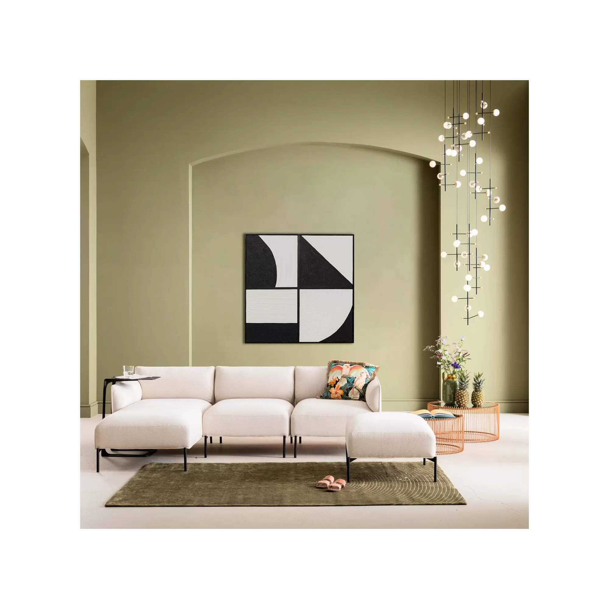 KARE Design Tableau Frame Modulo Noir Et Blanc 100x100cm ^ Tableau