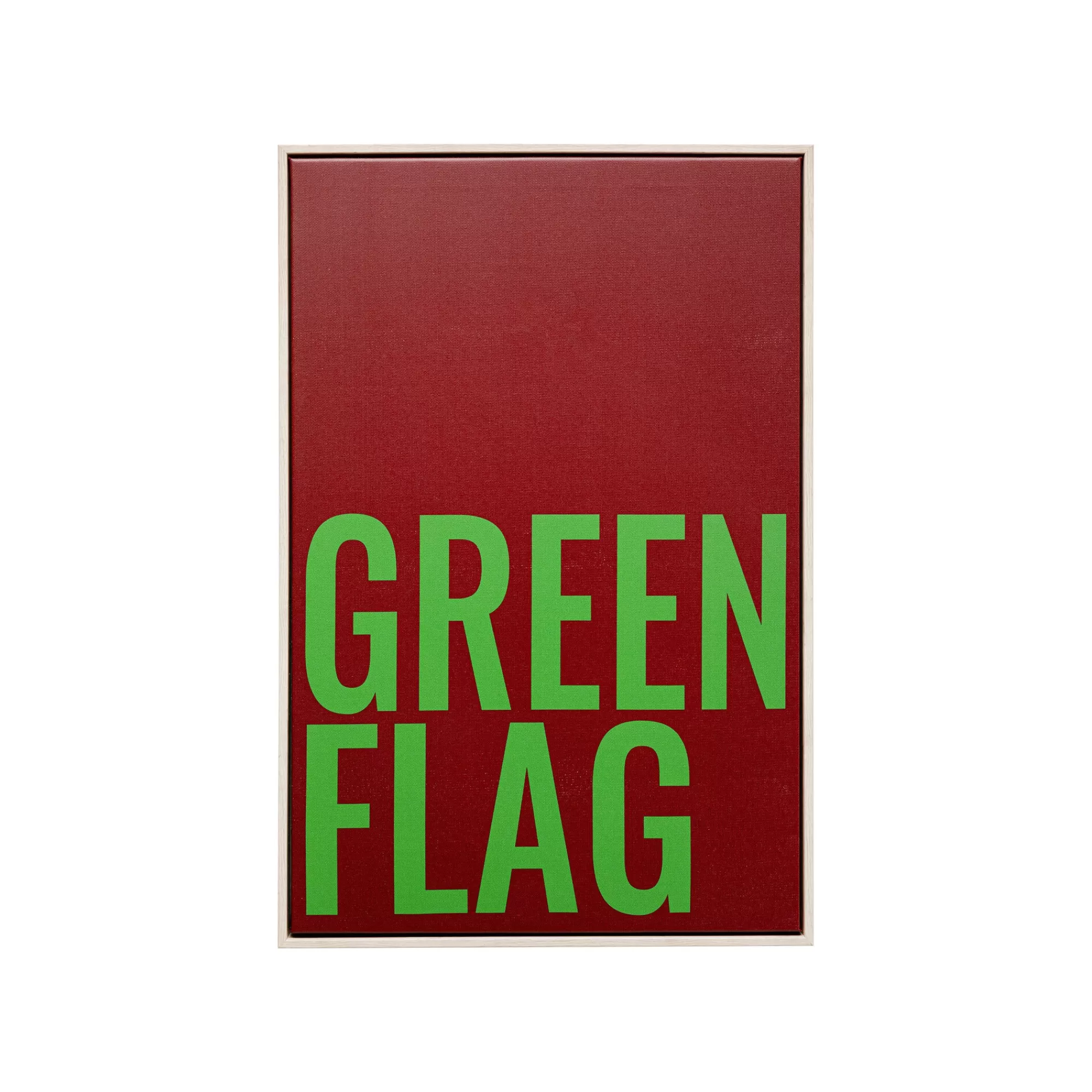 KARE Design Tableau Green Flag 40x60cm ^ Tableau