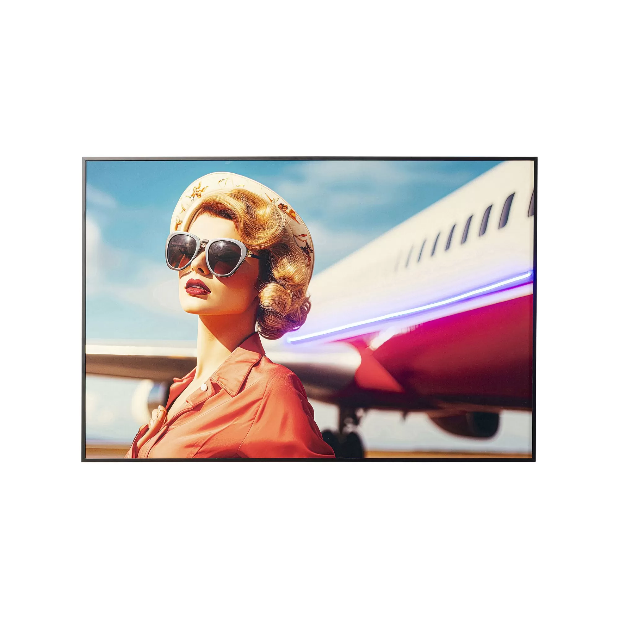 KARE Design Tableau LED Jetset Blonde 120x80cm ^ Tableau