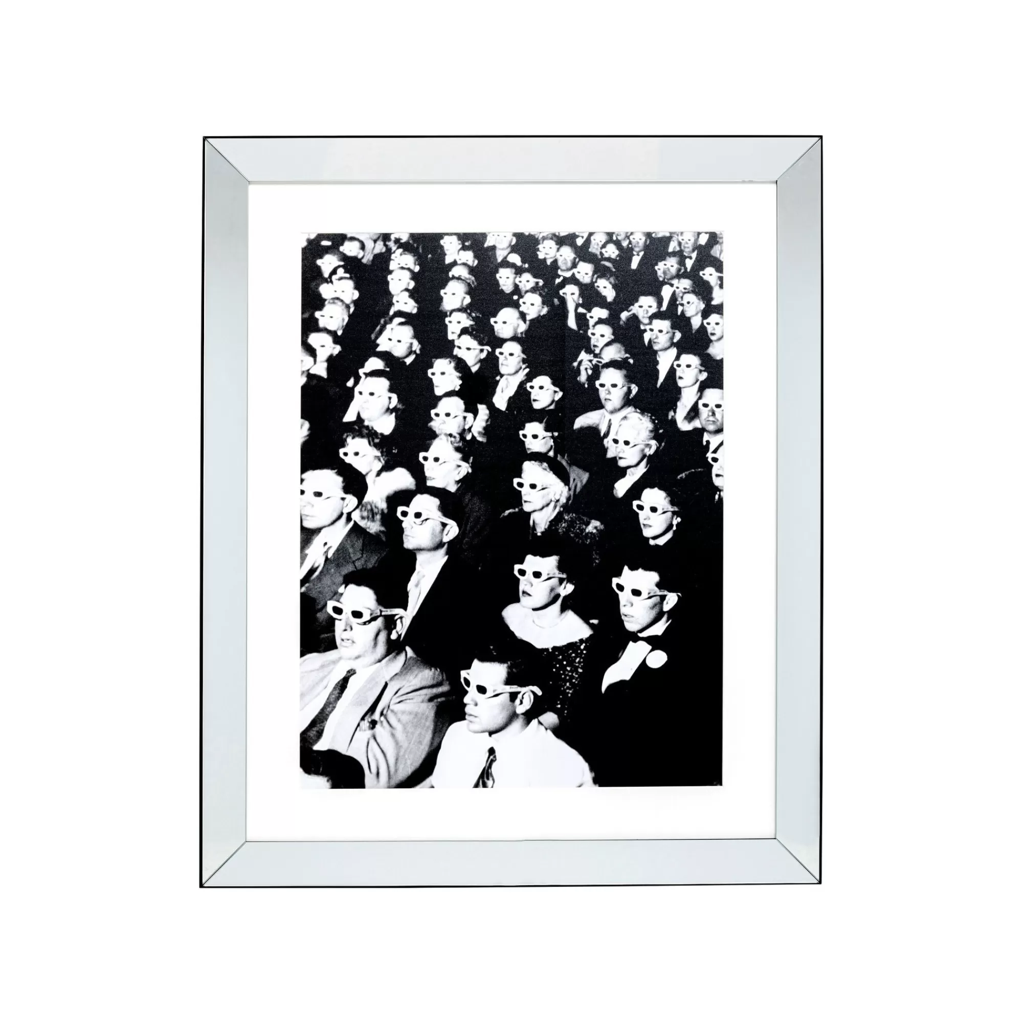 KARE Design Tableau Miroir Audience 86x106cm ^ Tableau