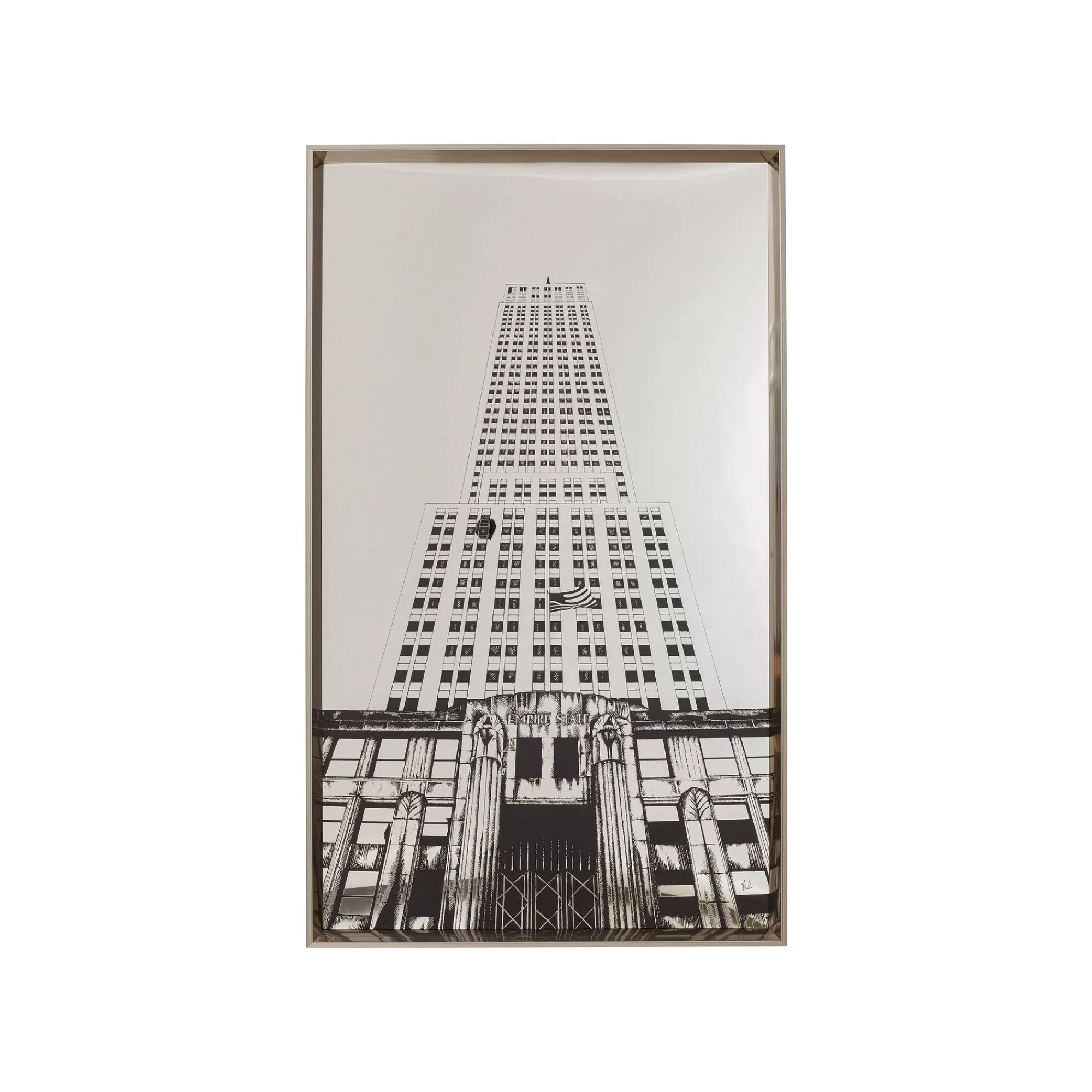 KARE Design Tableau Miroir Empire State 77x130cm ^ Tableau