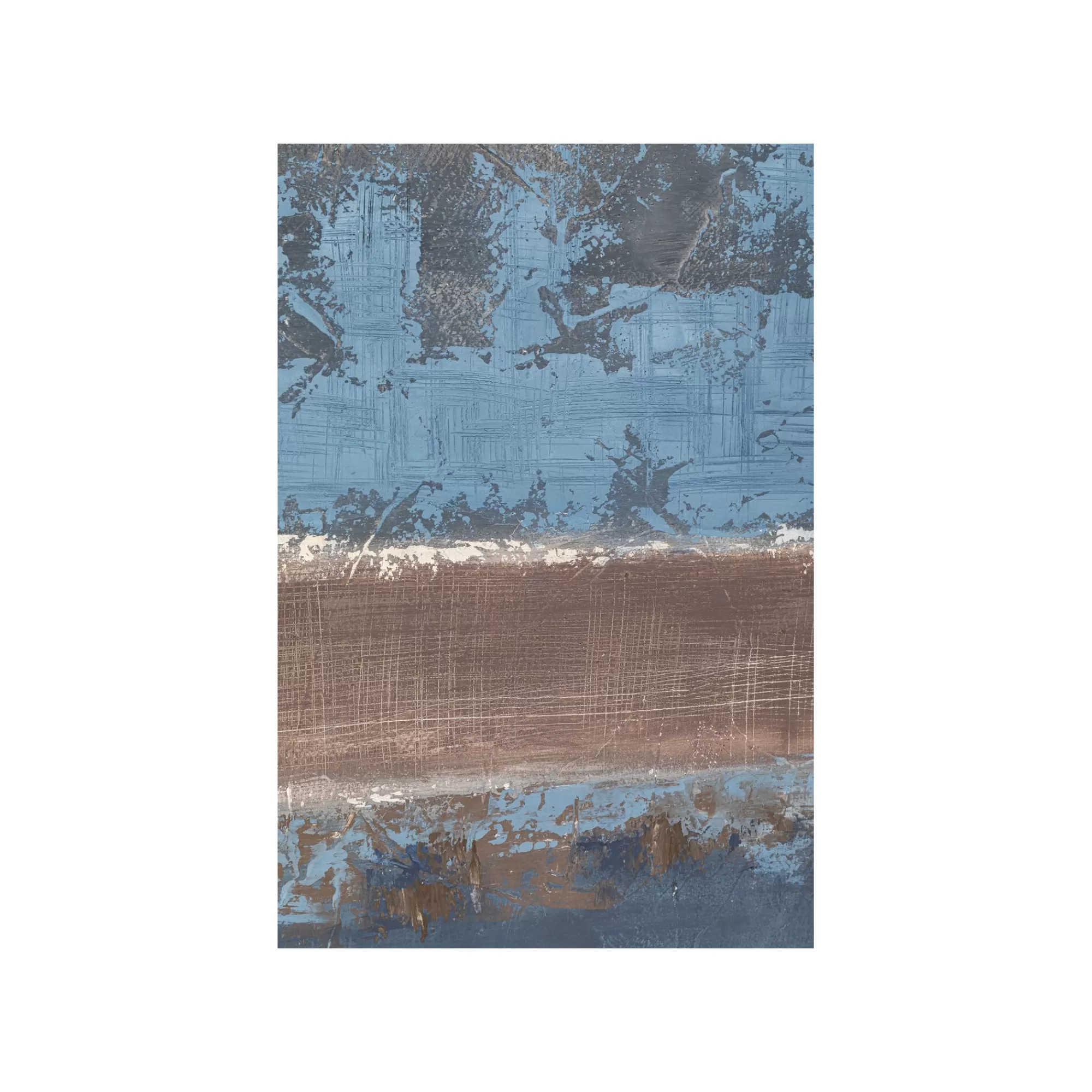 KARE Design Tableau Silence 120x120cm Bleu ^ Tableau