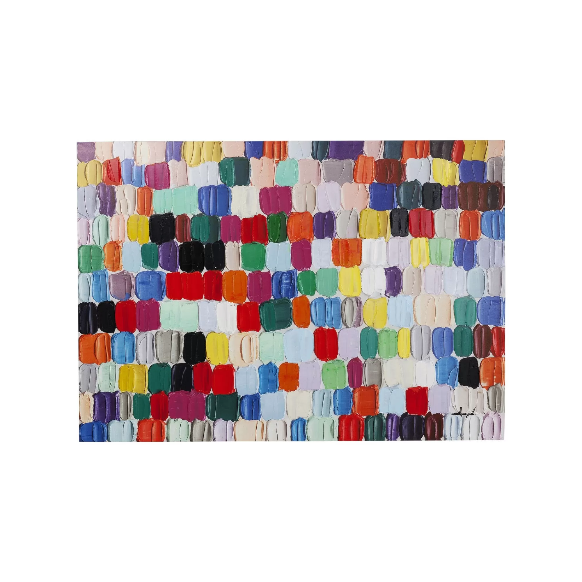 KARE Design Tableau Touched Colorful Dots 200x140cm ^ Tableau