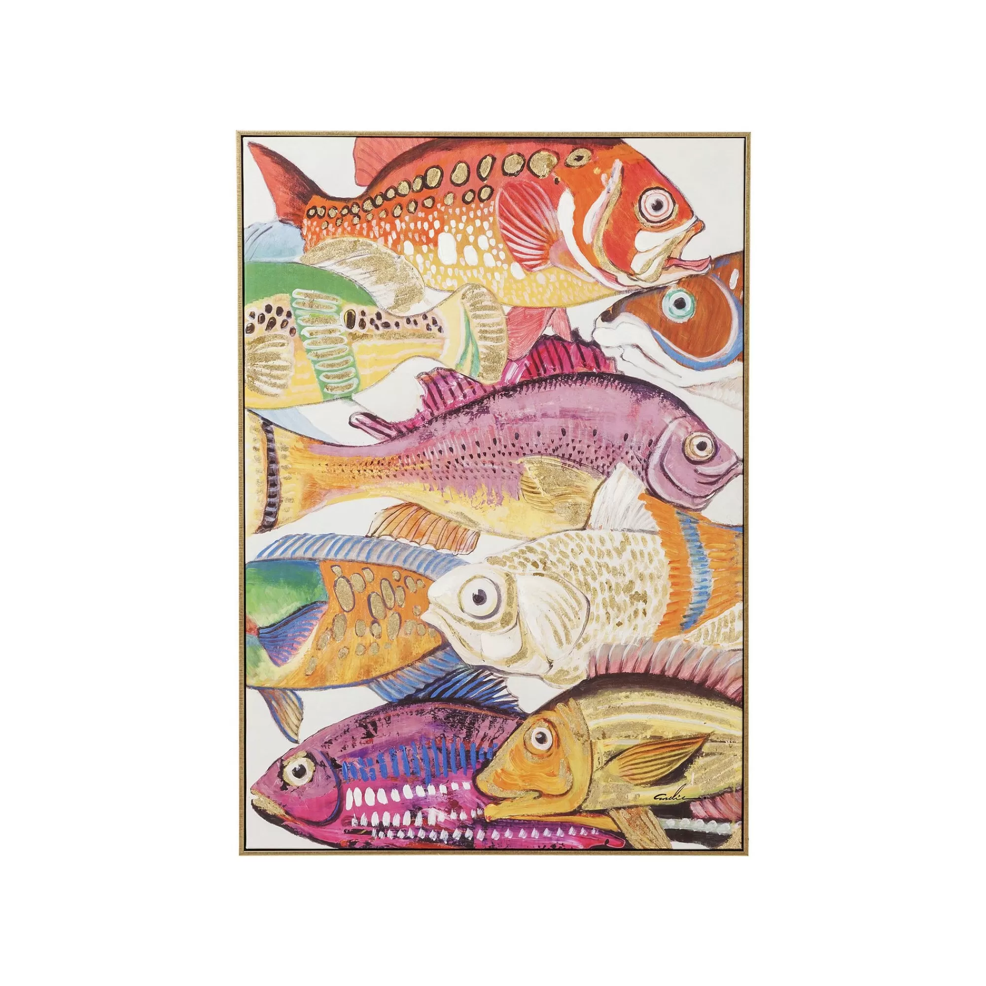 KARE Design Tableau Touched Fish Meeting One 70x100cm ^ Tableau