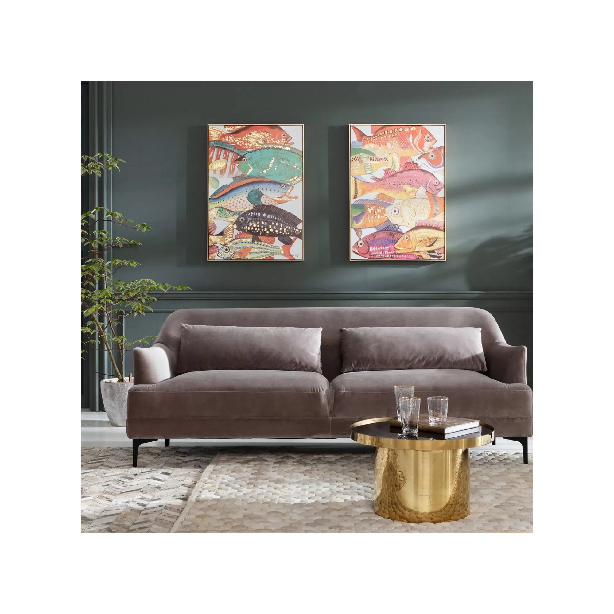 KARE Design Tableau Touched Fish Meeting One 70x100cm ^ Tableau