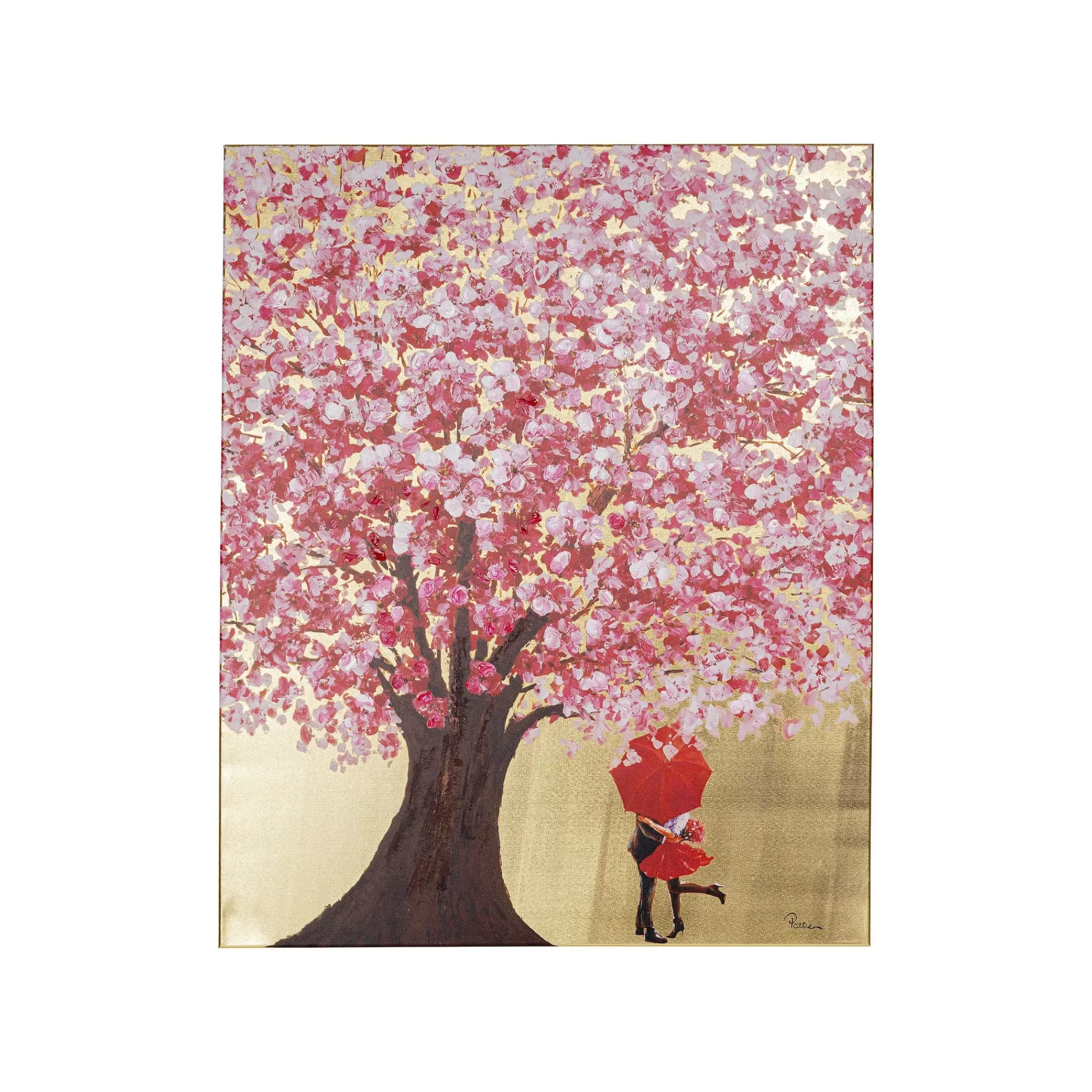 KARE Design Tableau Touched Fleurs Couple 80x100cm ^ Tableau