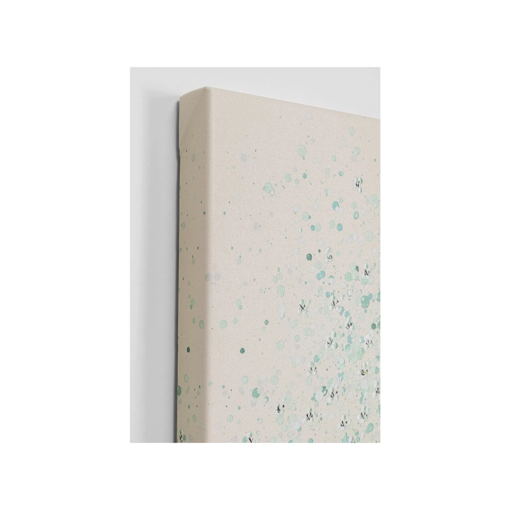 KARE Design Tableau Touched Fleurs Pirogue Beige Et Vert 80x100cm ^ Tableau