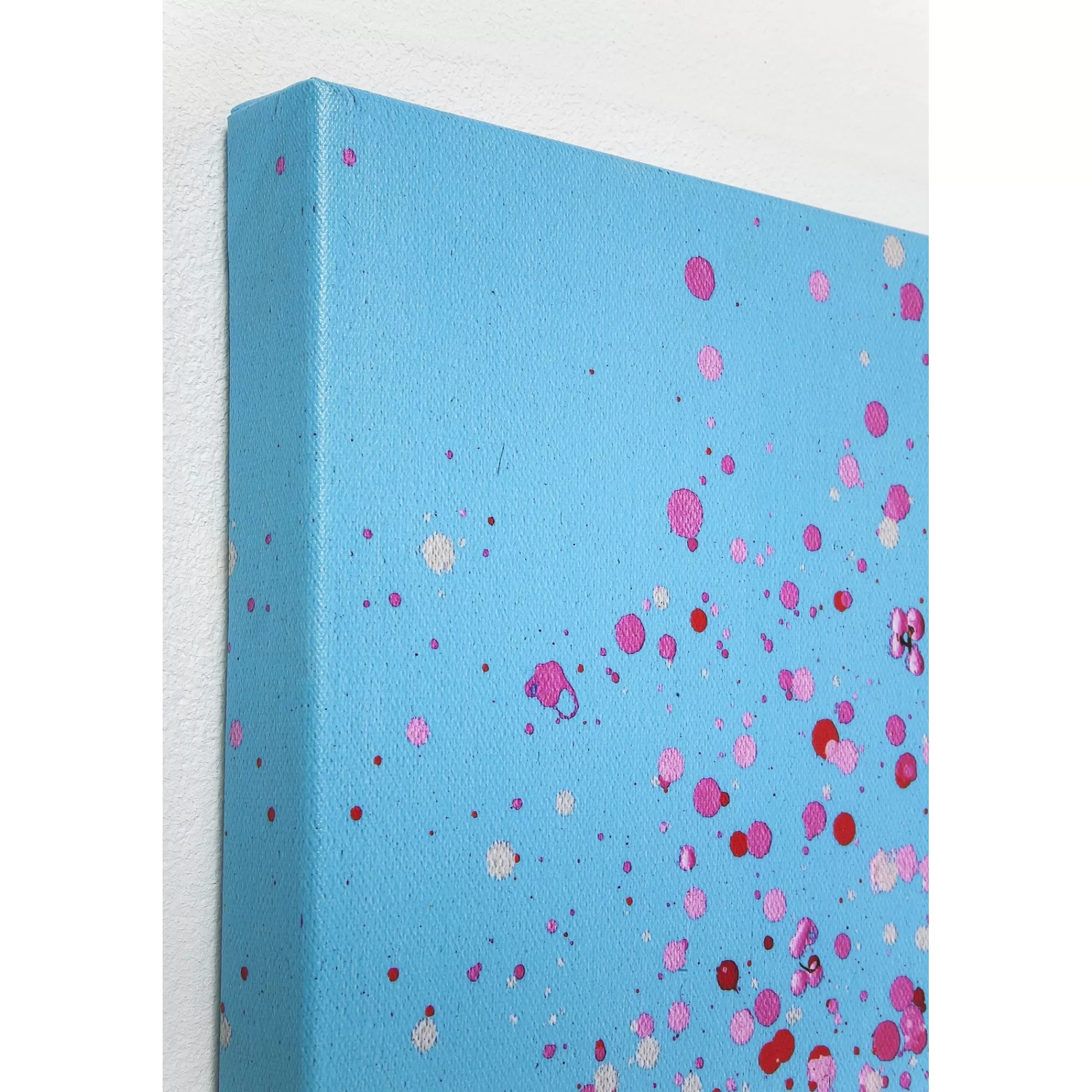 KARE Design Tableau Touched Fleurs Pirogue Bleu Et Rose 120x160cm ^ Tableau