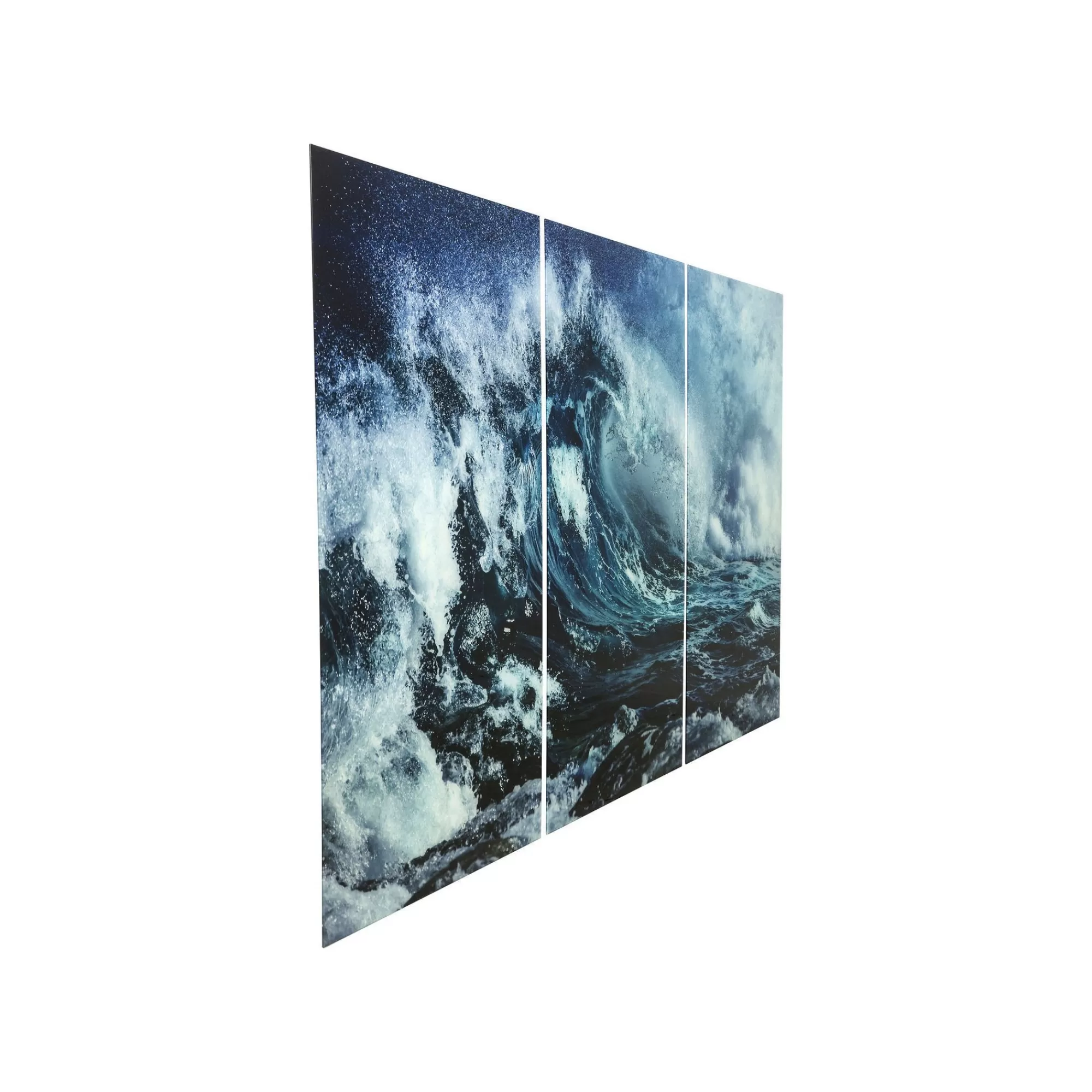 KARE Design Tableaux En Verre Triptychon Vague 240x160cm Set De 3 ^ Tableau