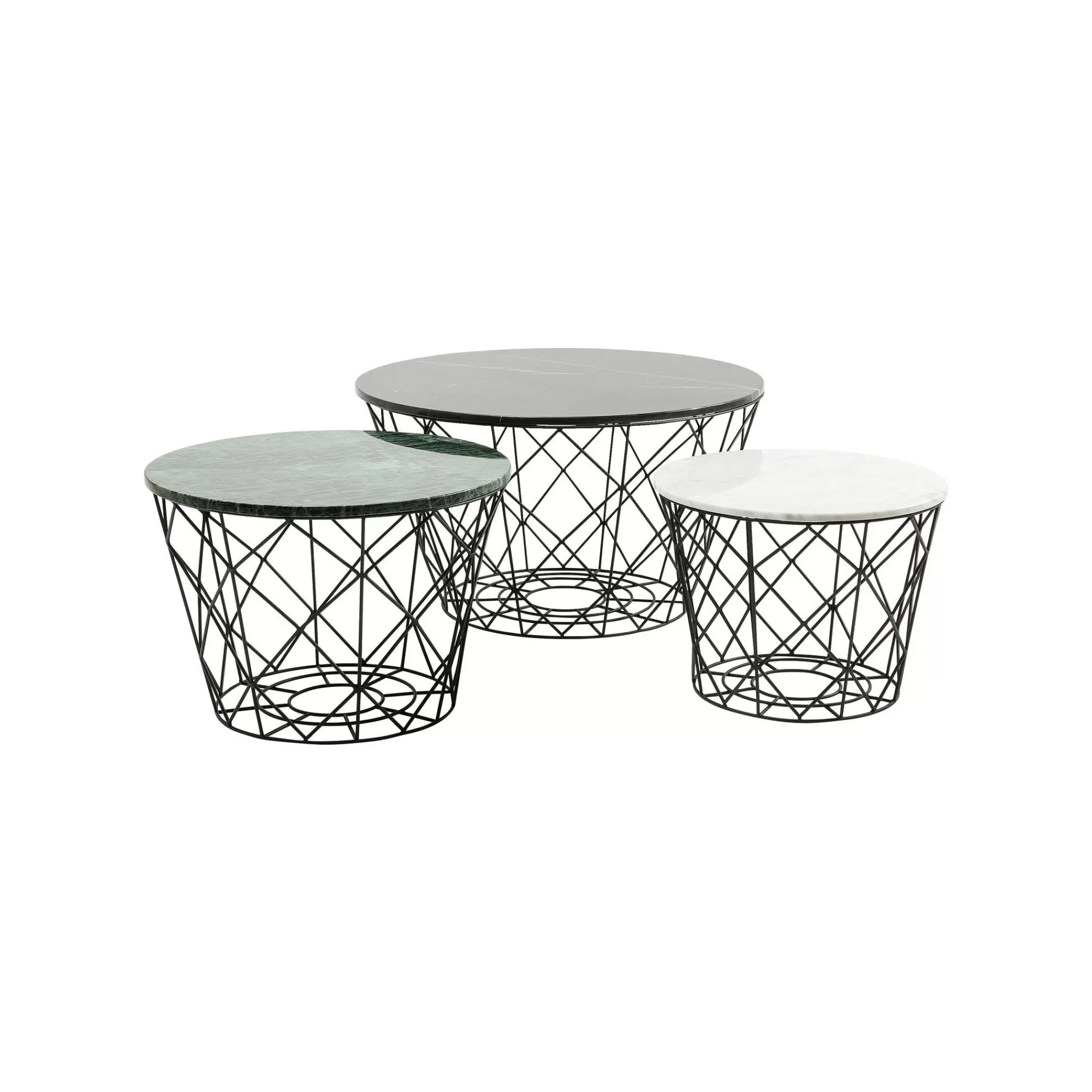 KARE Design Tables Basses East Rond Set De 3 ^ Table Basse