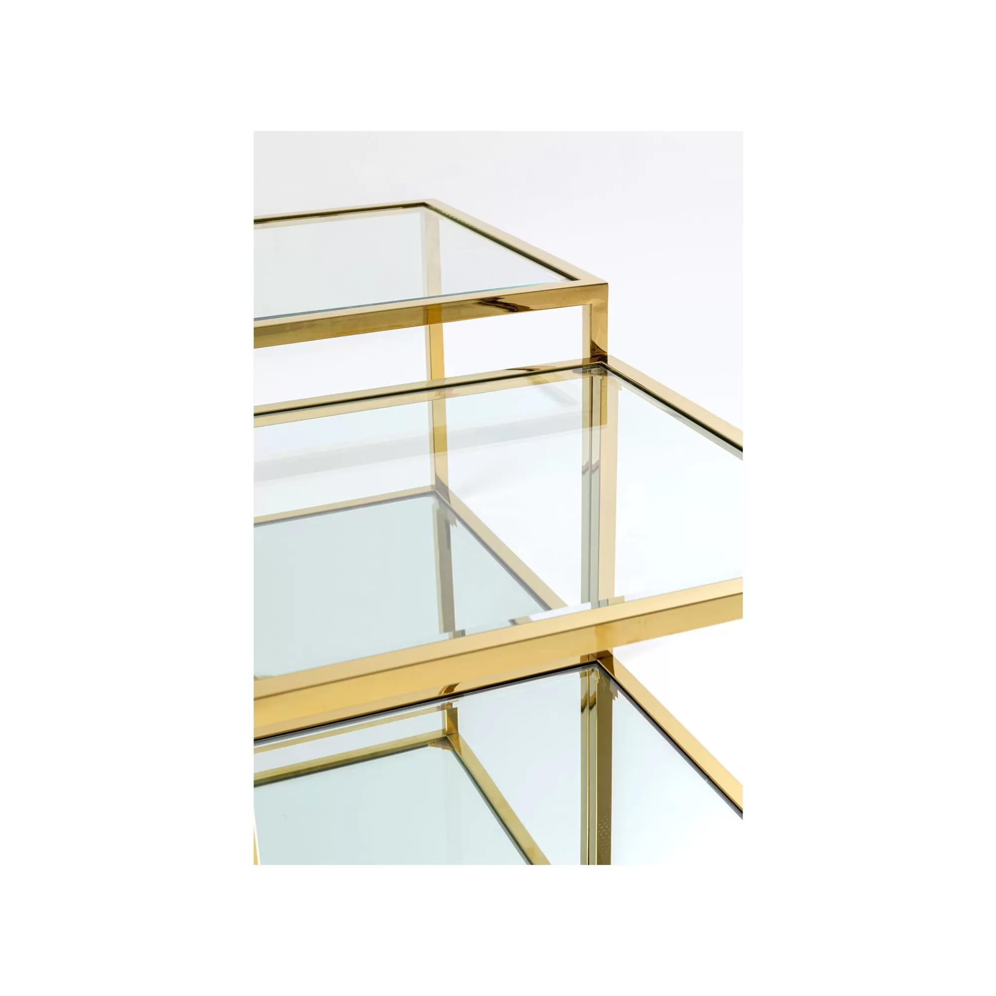 KARE Design Tables Basses Orion Set De 4 Dorées ^ Table Basse