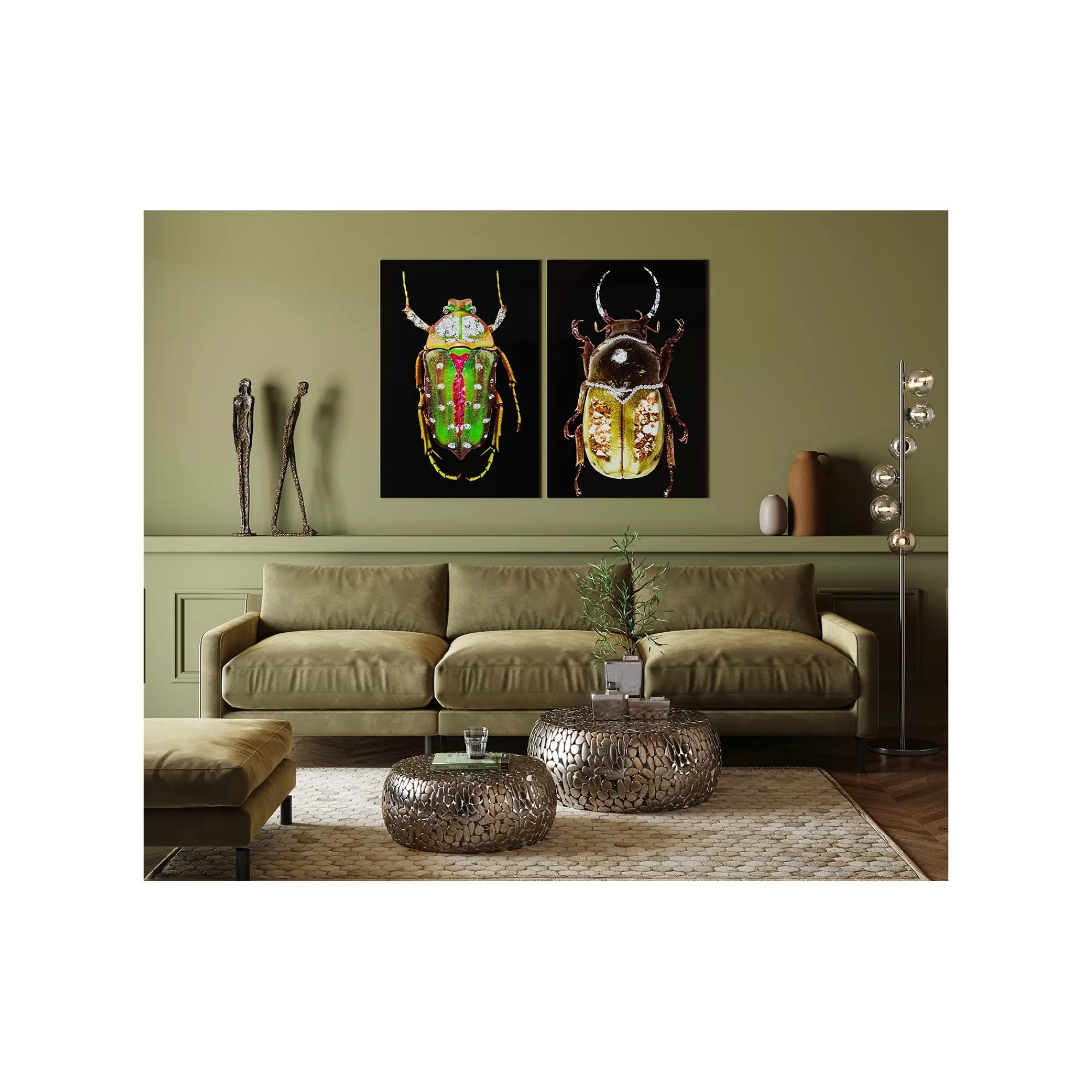 KARE Design Tables Basses Pebbles Deluxe Set De 2 Argent ^ Table Basse