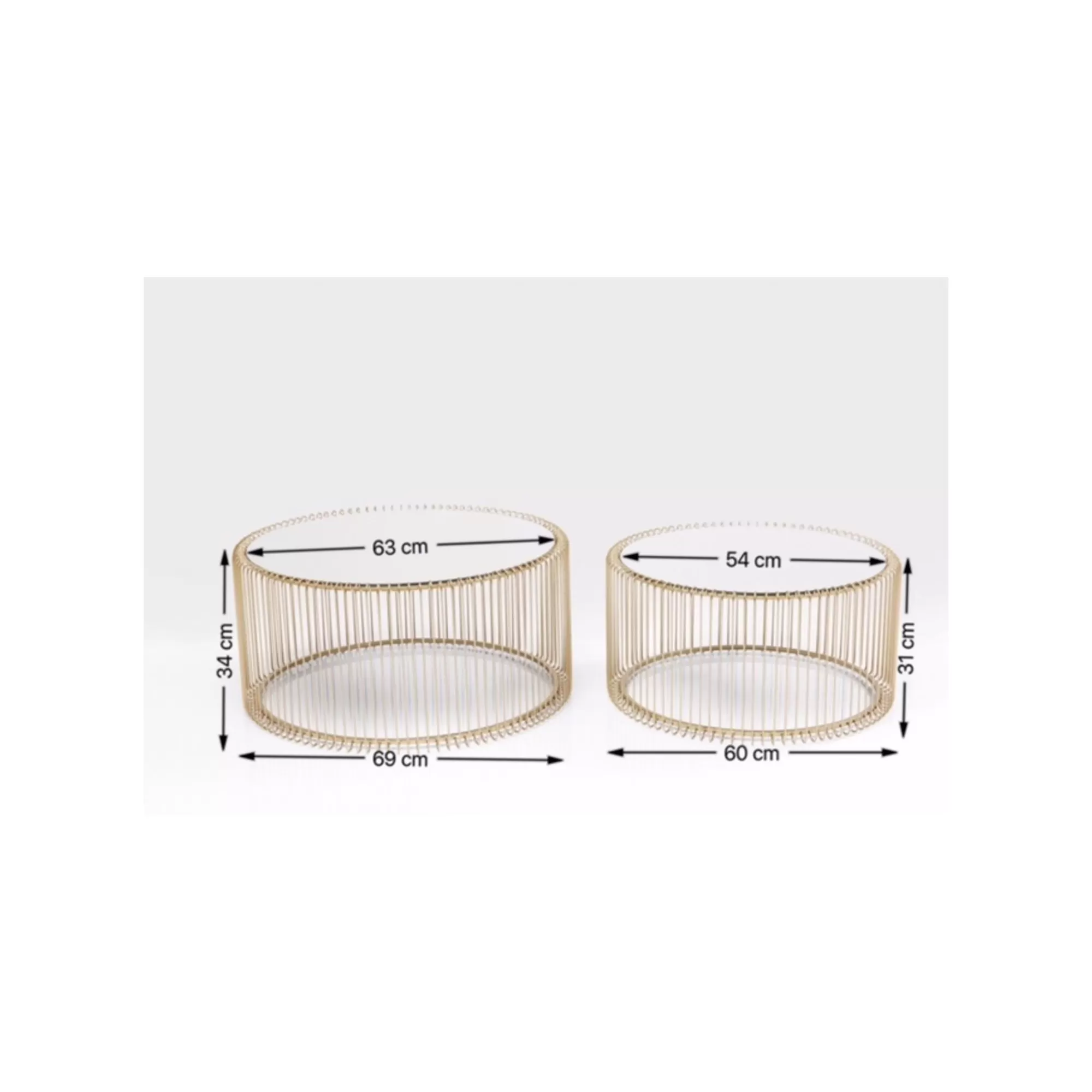 tables_basses_rondes_wire_set_de_2_laiton_kare_design_4.webp KARE Design Tables Basses Rondes Wire Set De 2 Laiton ^ Table Basse