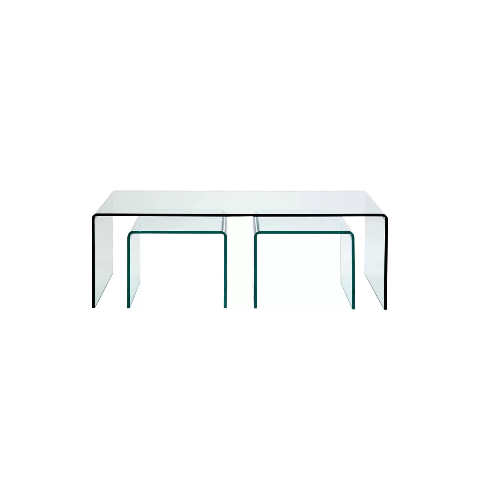 KARE Design Tables Basses Visible Clear Set De 3 ^ Table Basse