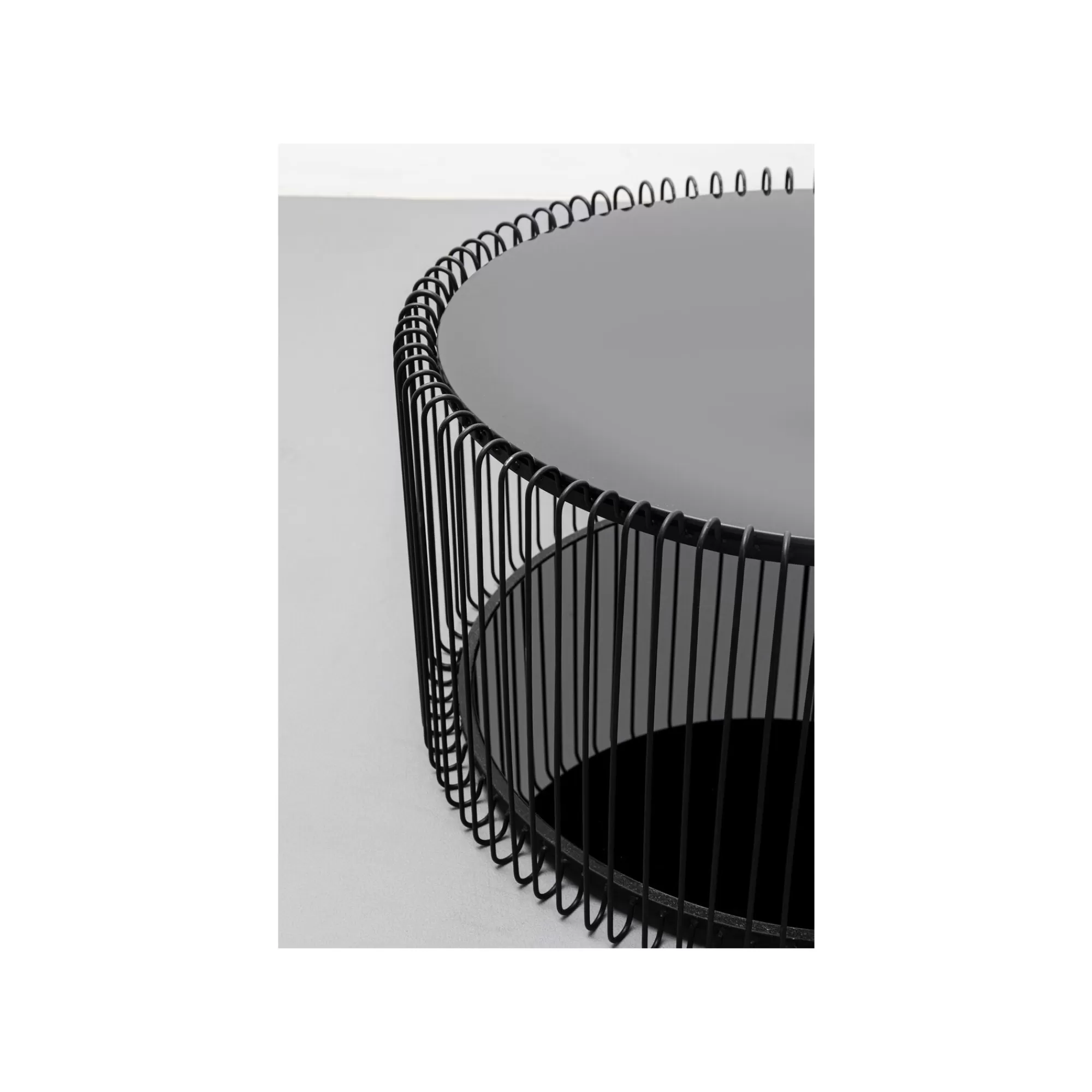 KARE Design Tables Basses Wire Double Noires Set De 2 ^ Table Basse