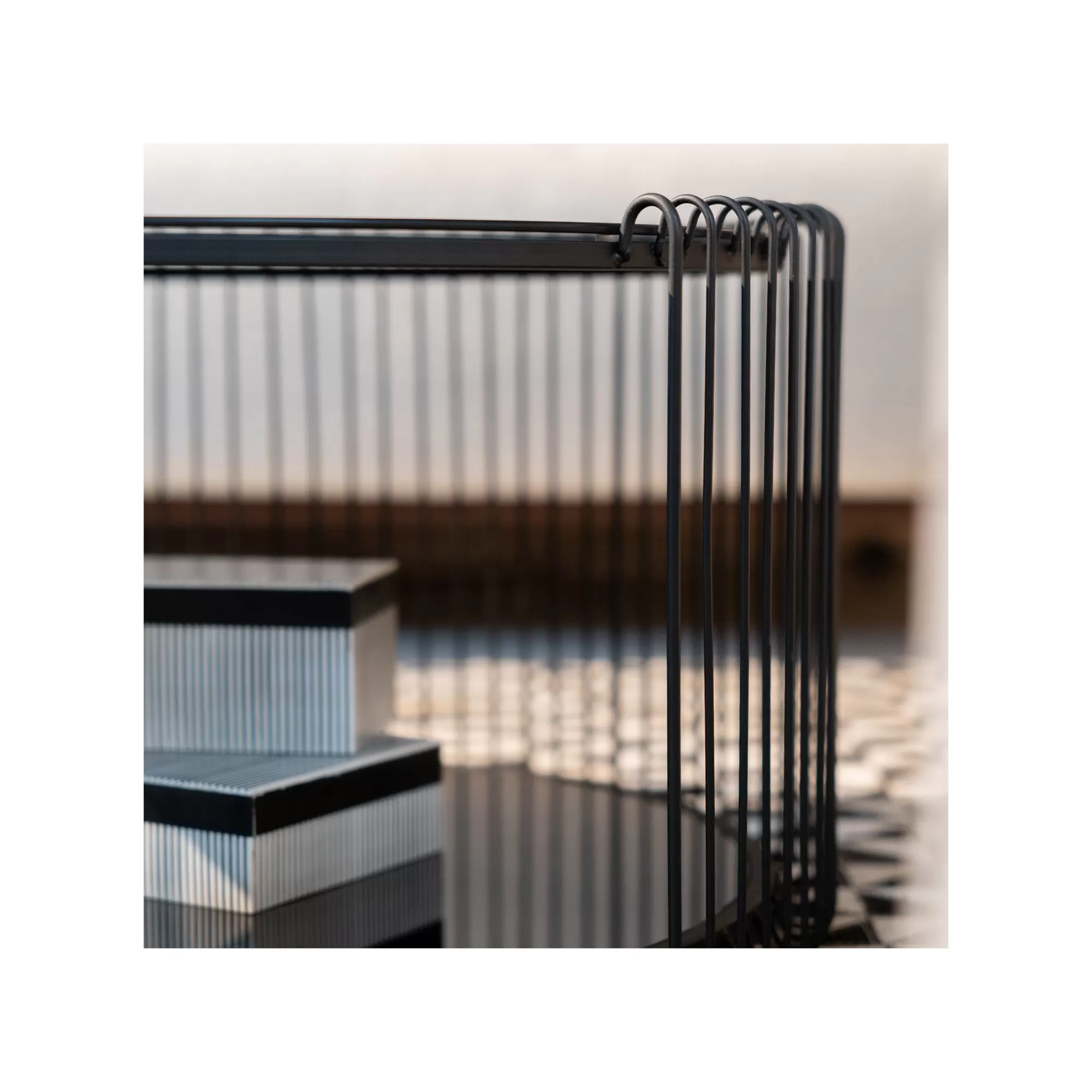 KARE Design Tables Basses Wire Double Noires Set De 2 ^ Table Basse