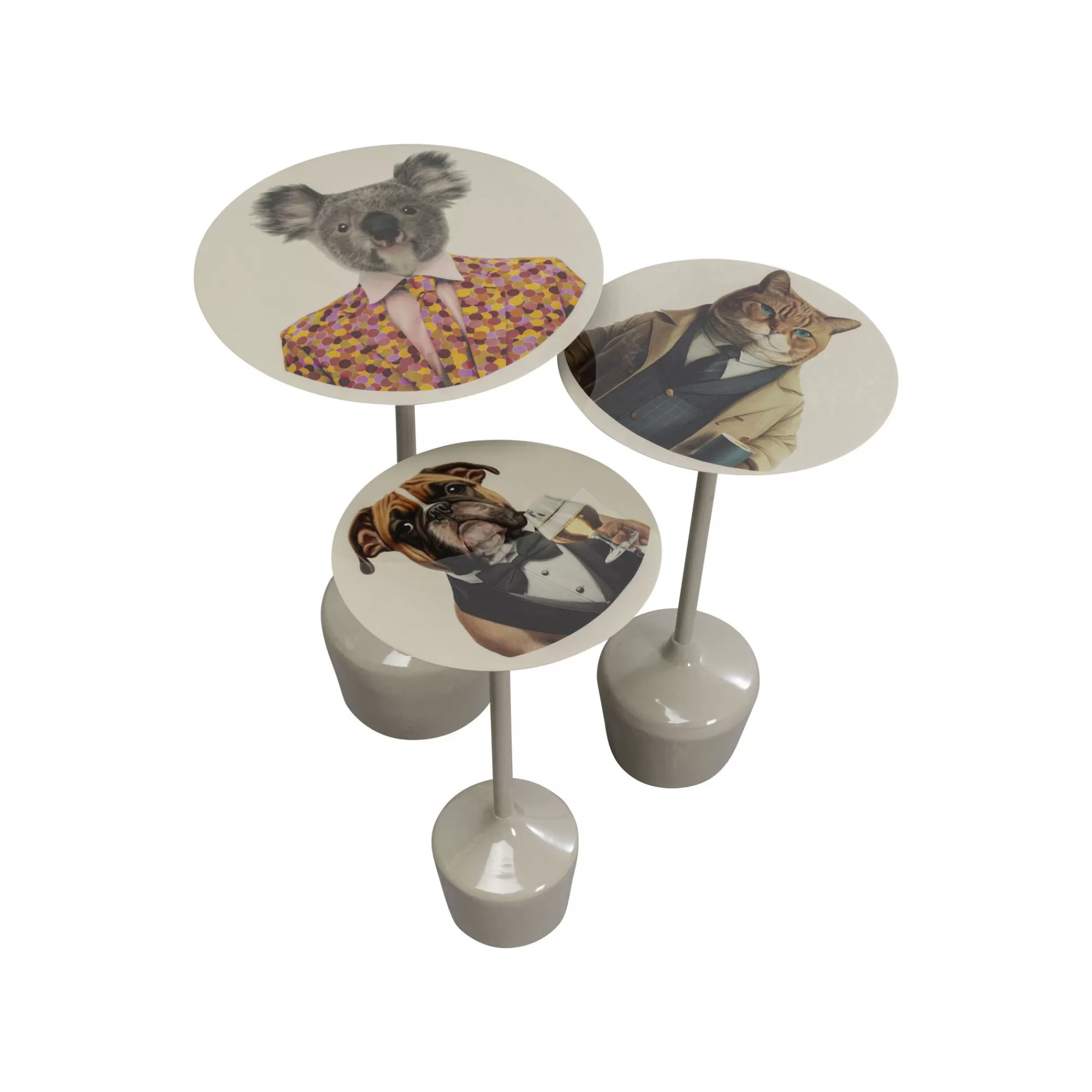 KARE Design Tables D'appoint Animaux Costumes Set De 3 ^ Table D'Appoint & De Chevet